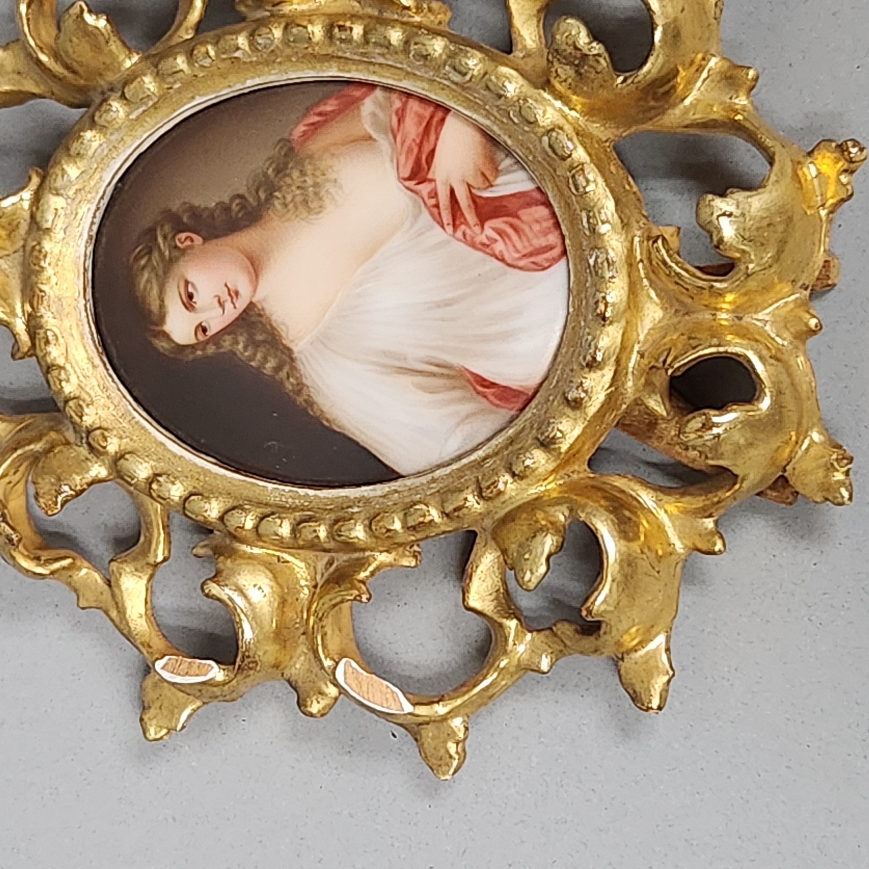 Painted Porcelain Portrait Plaques
