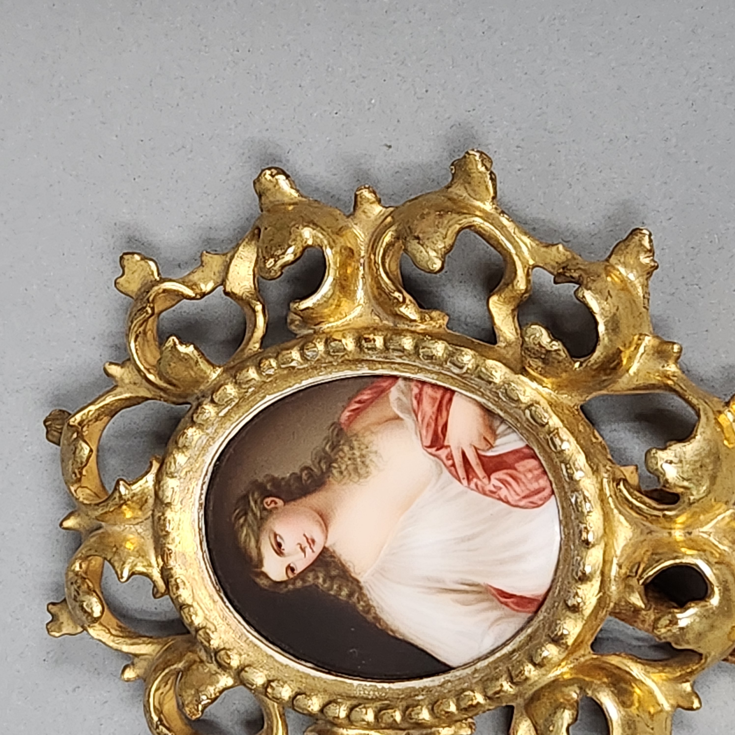 Painted Porcelain Portrait Plaques
