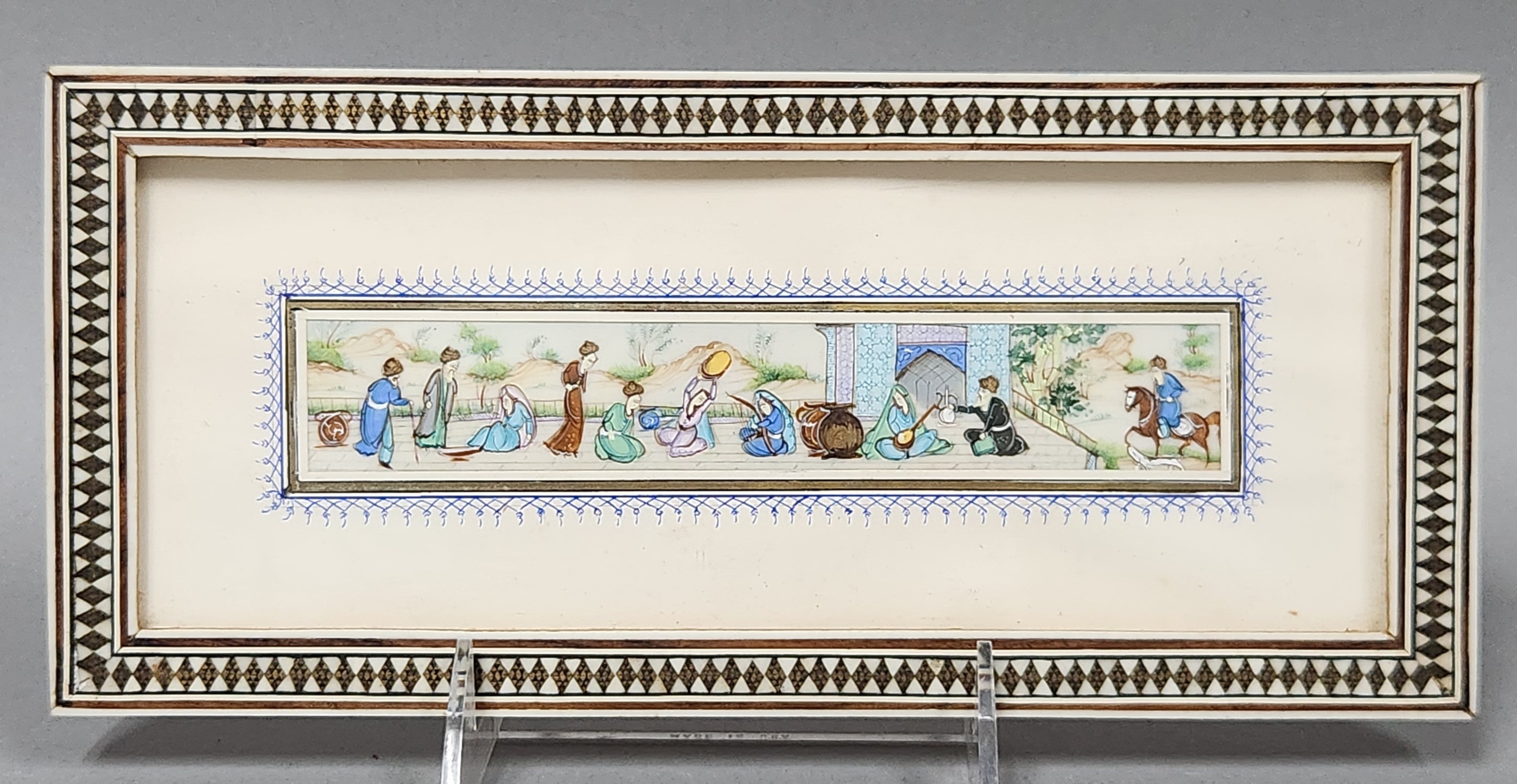 Persian Miniature Painting on Bone