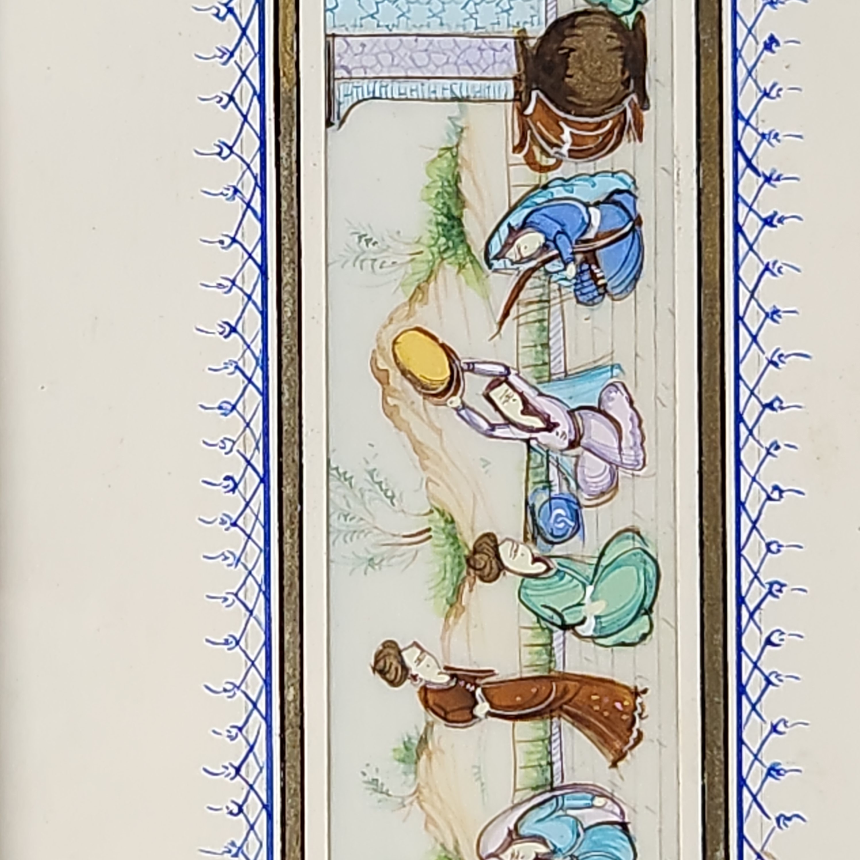 Persian Miniature Painting on Bone