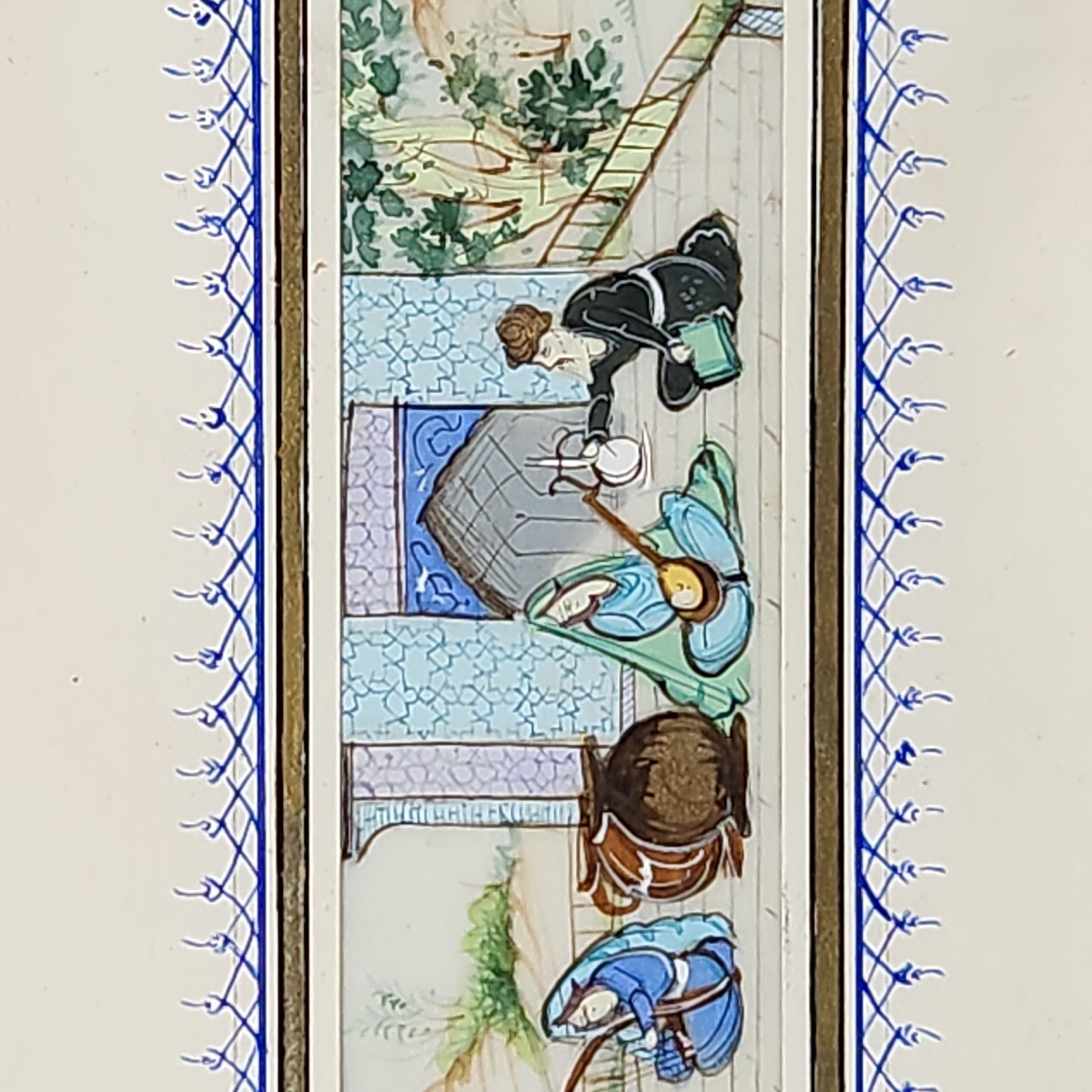 Persian Miniature Painting on Bone
