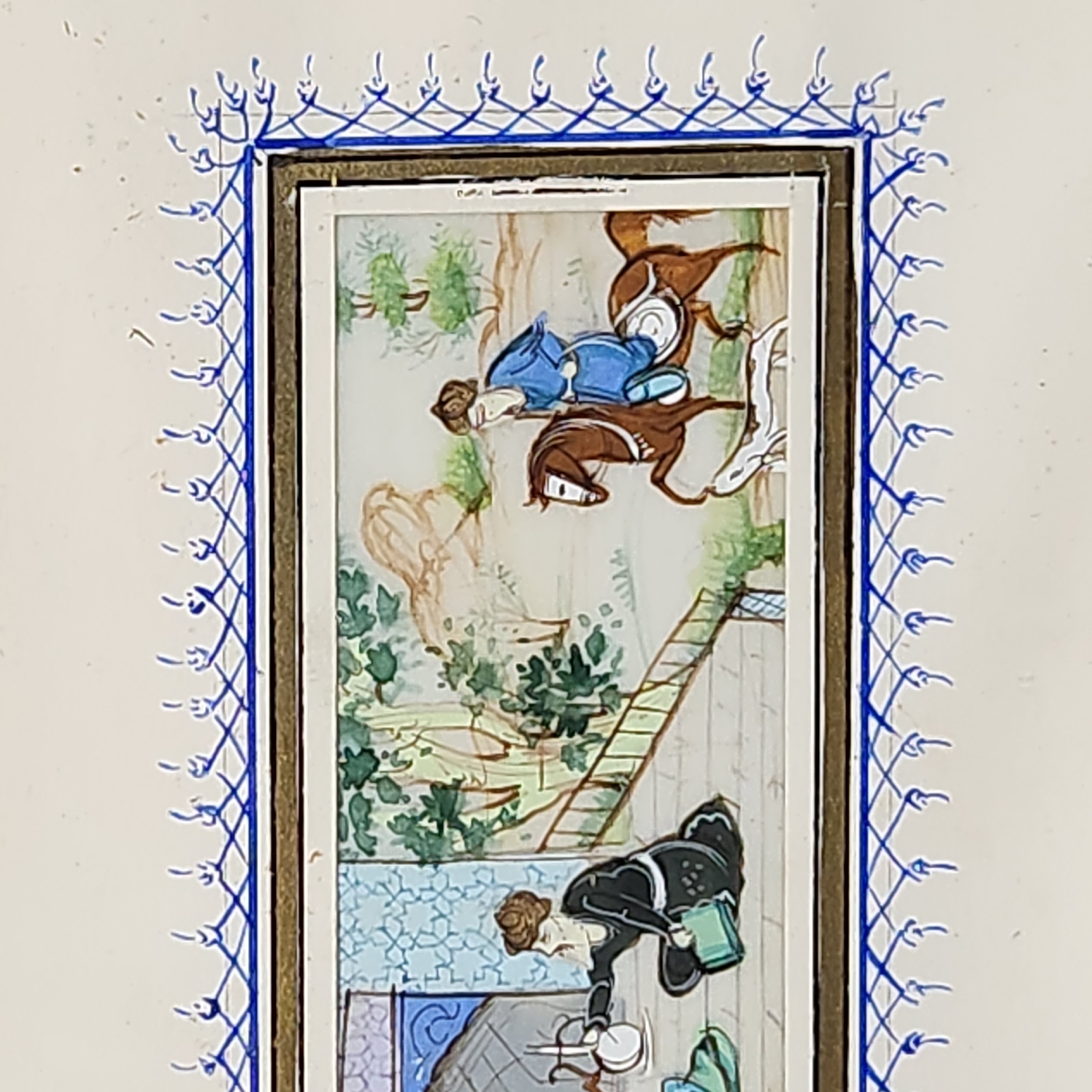 Persian Miniature Painting on Bone