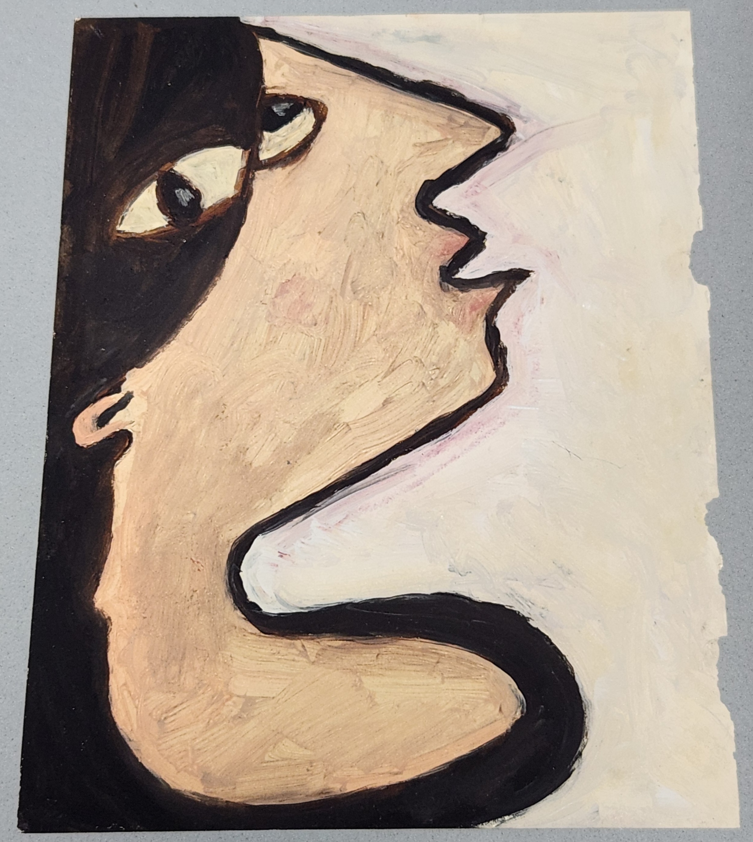 Modernist Profile Studies & Sealed Jigsaw Puzzle