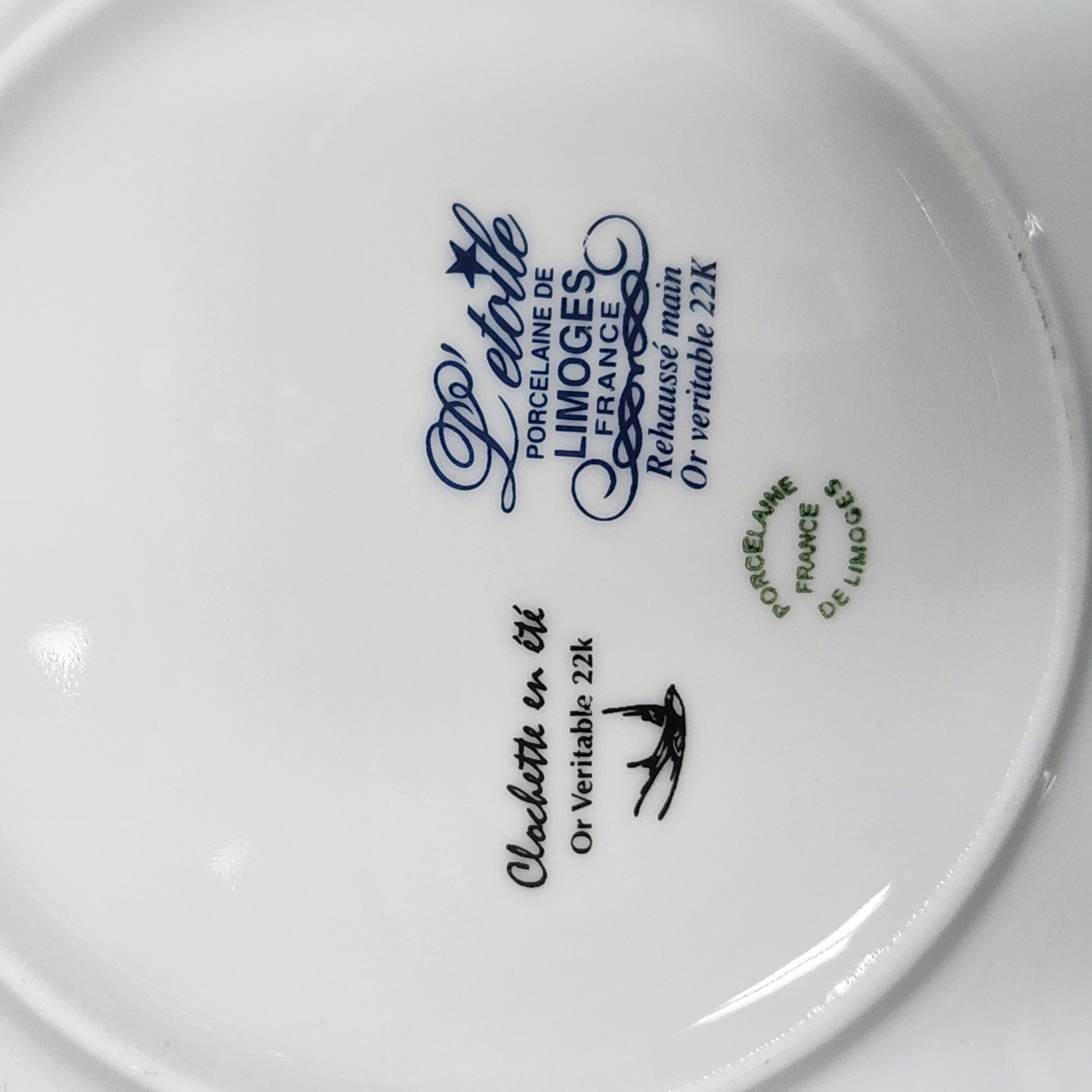 L'Etoile Limoges Porcelain Plates