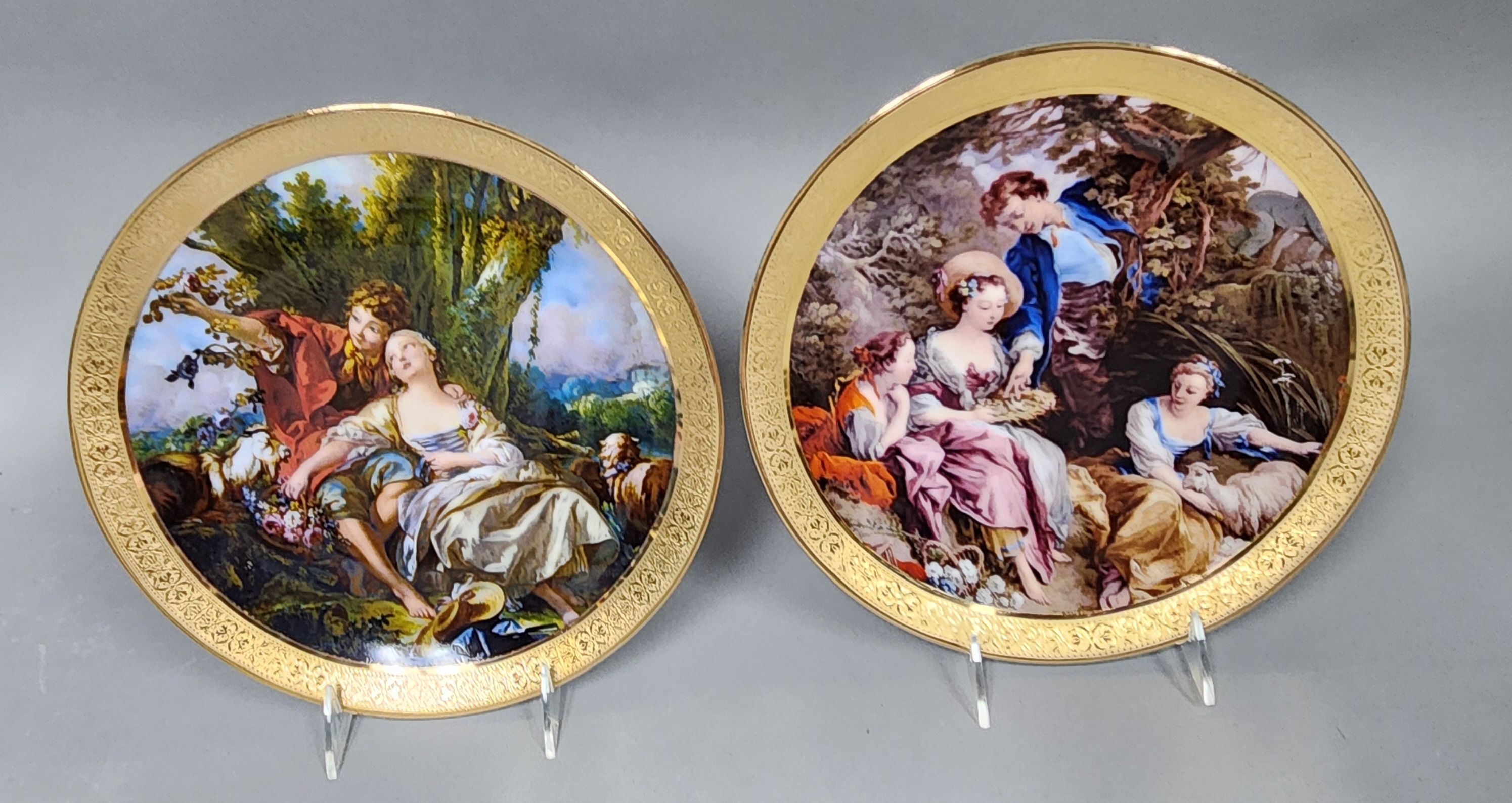 Limoges L'etoile Porcelain Cabinet Plates