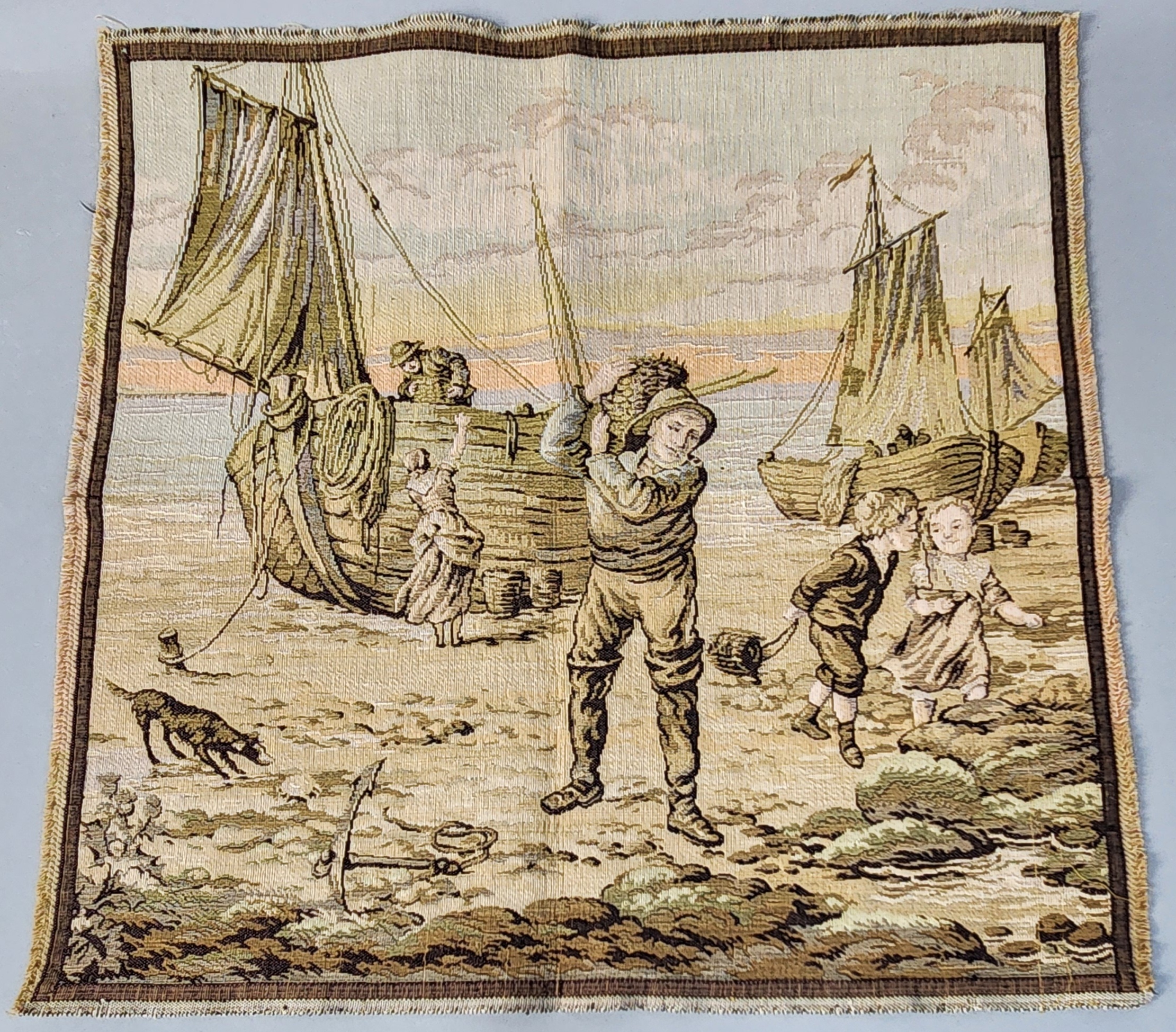Machine-Woven Jacquard Tapestry Panel