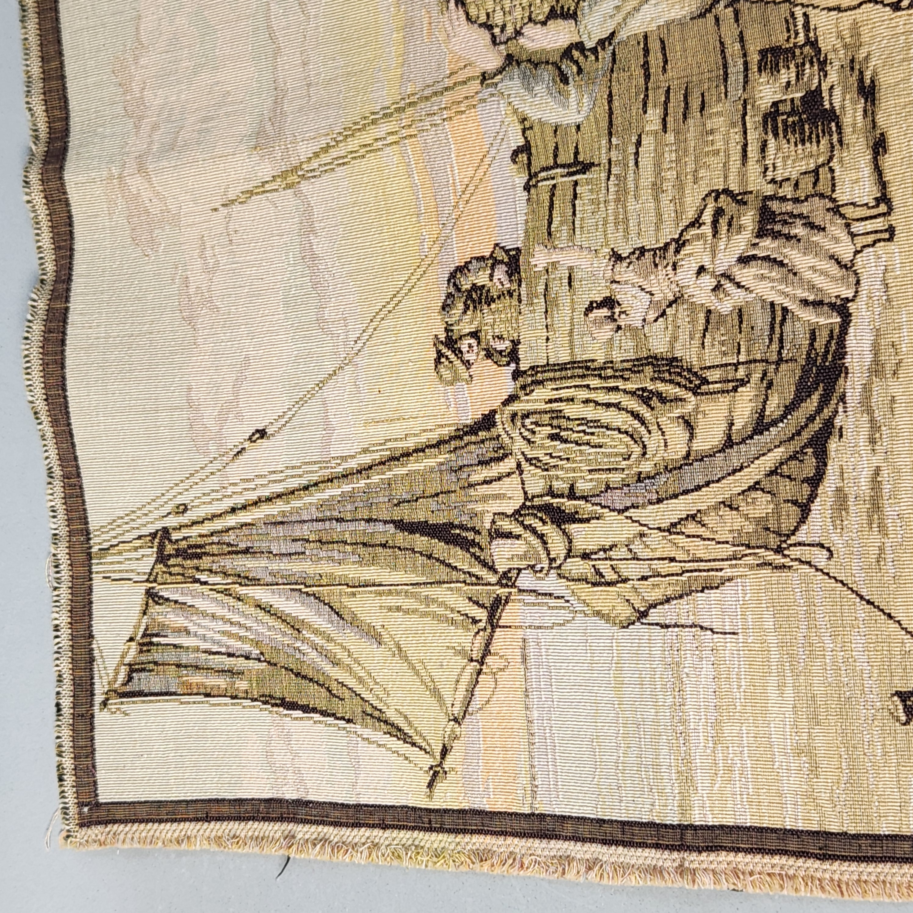 Machine-Woven Jacquard Tapestry Panel