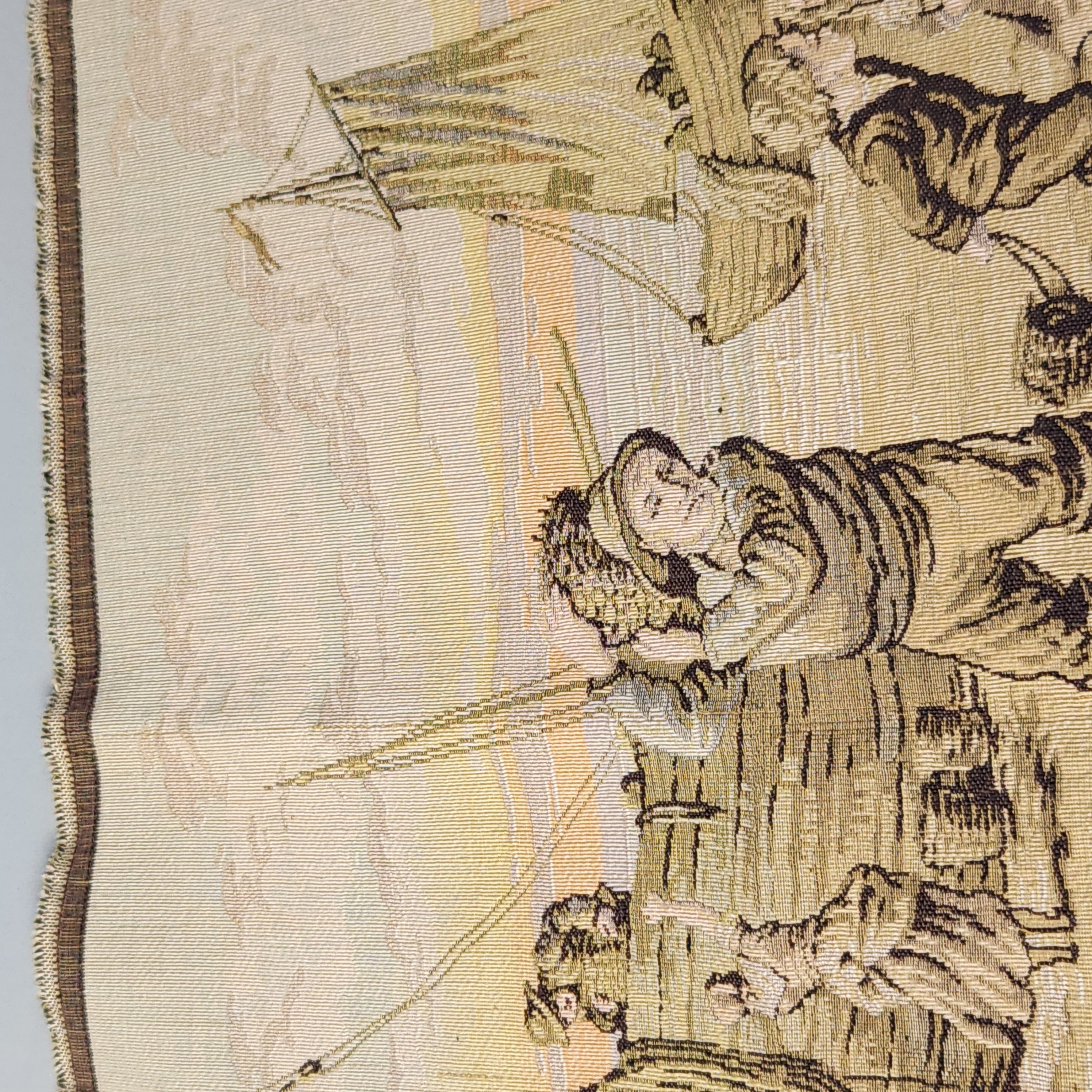 Machine-Woven Jacquard Tapestry Panel