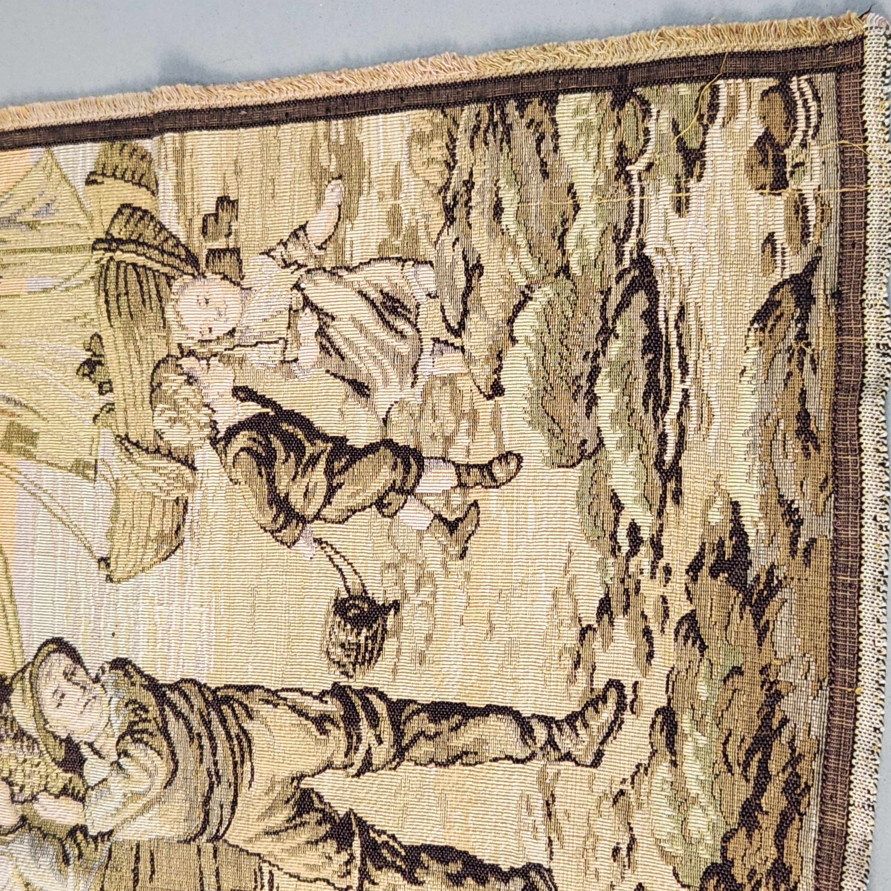 Machine-Woven Jacquard Tapestry Panel