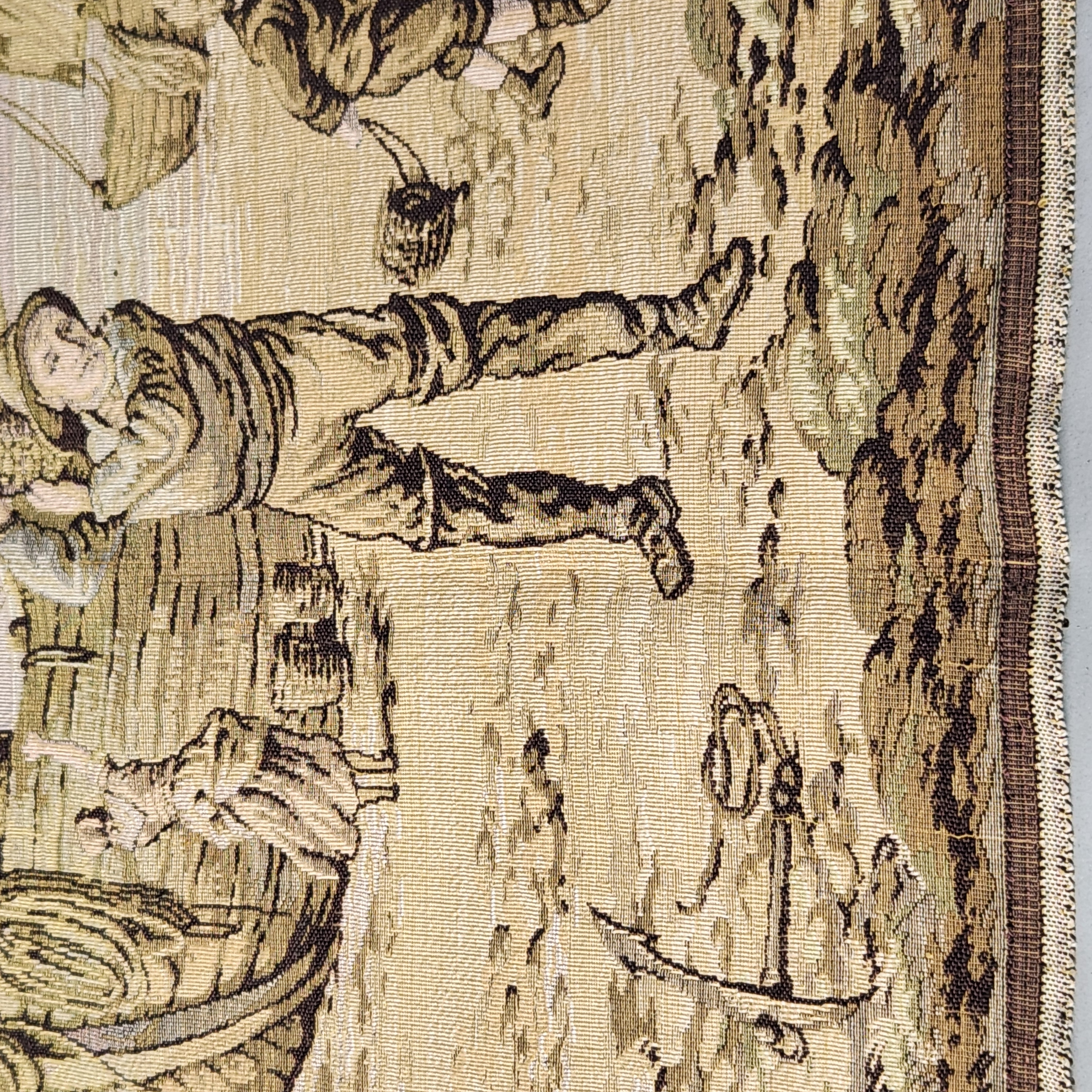 Machine-Woven Jacquard Tapestry Panel