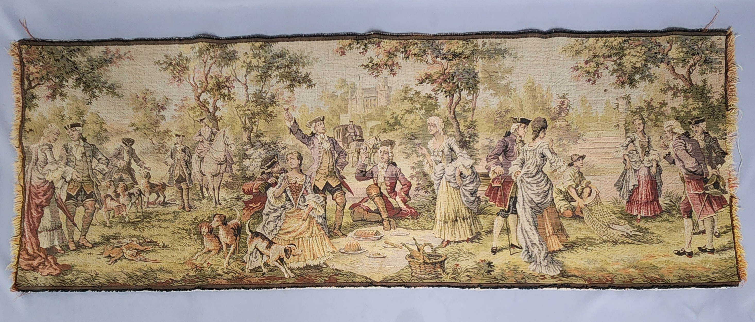 Woven Pastoral Fete Champetre Tapestry