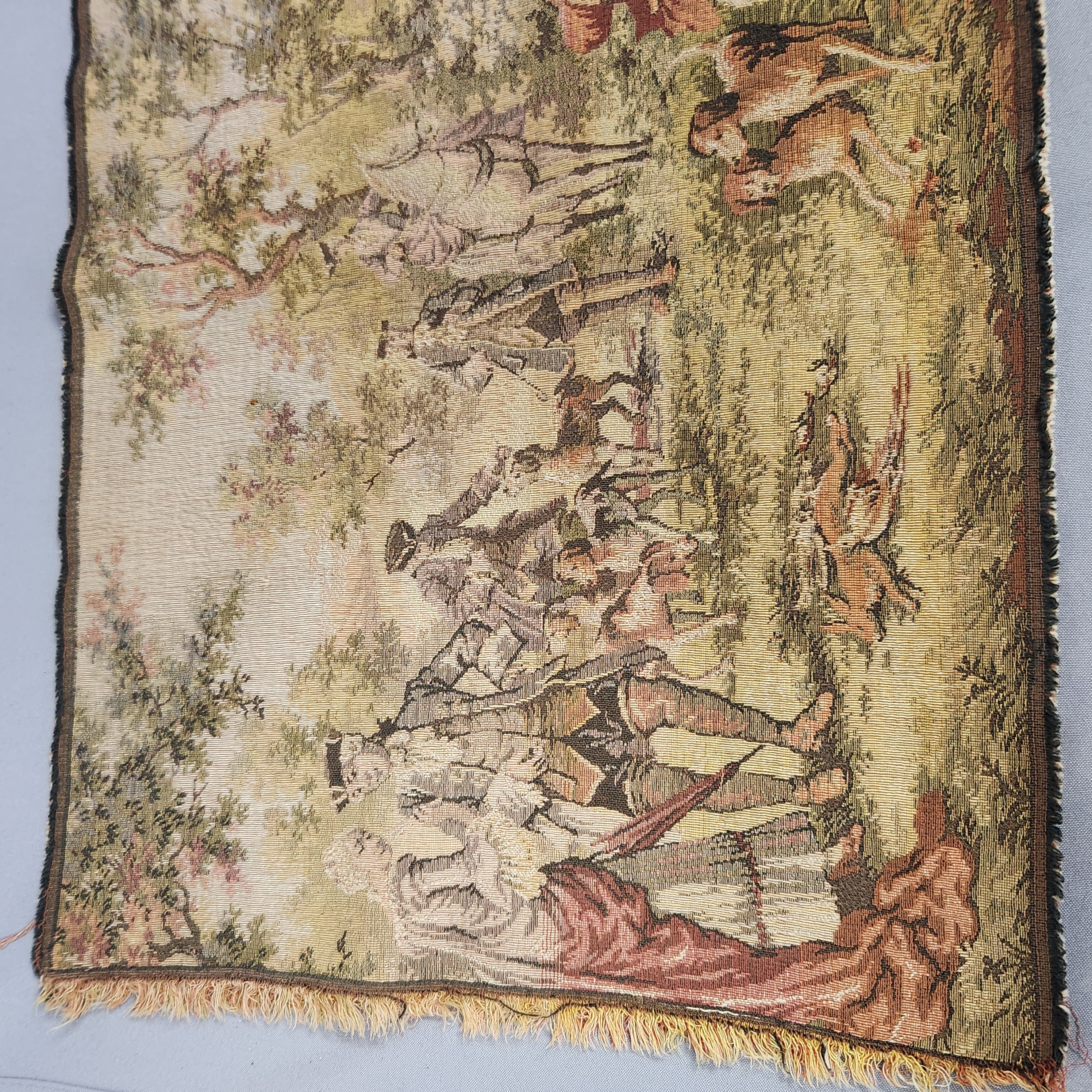 Woven Pastoral Fete Champetre Tapestry