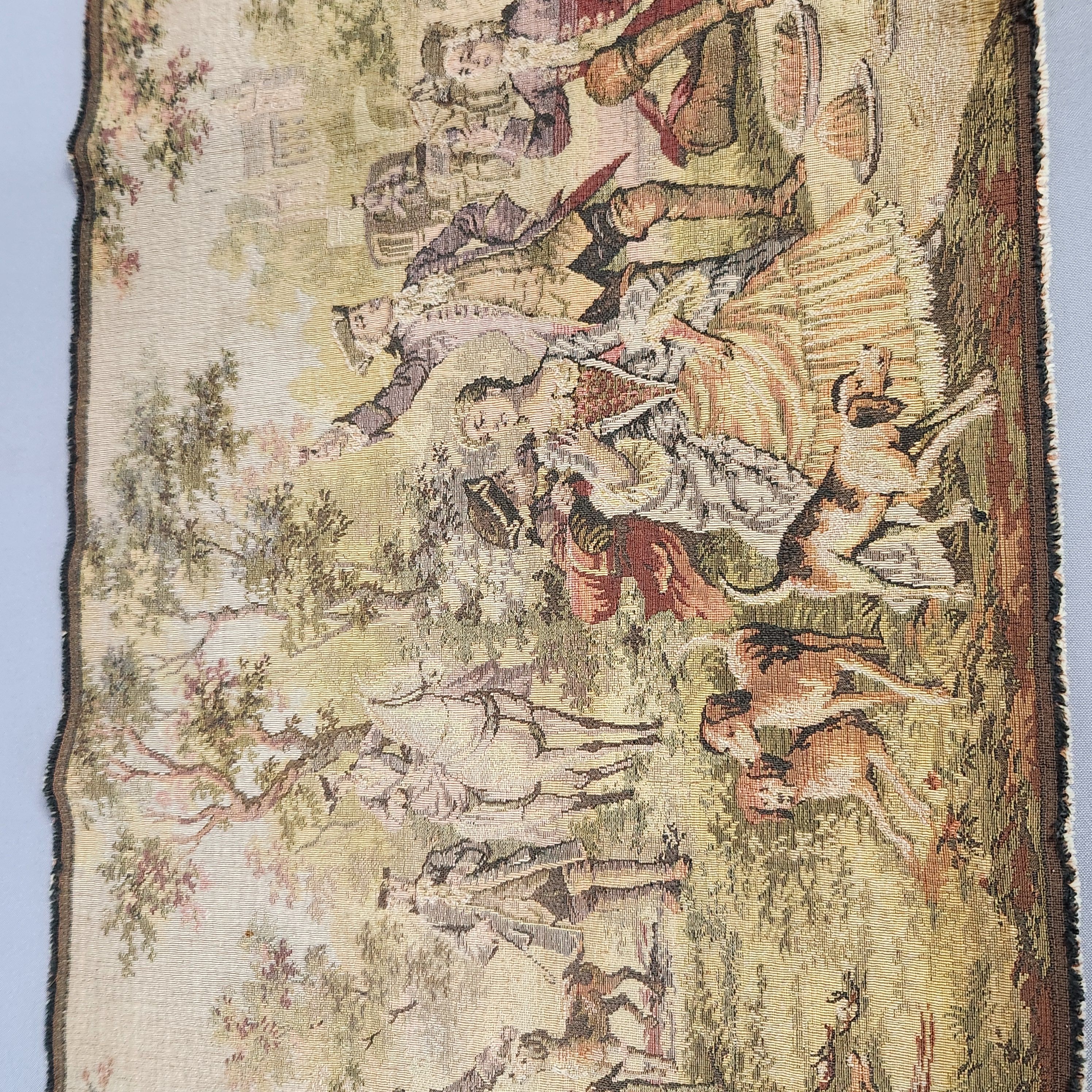 Woven Pastoral Fete Champetre Tapestry