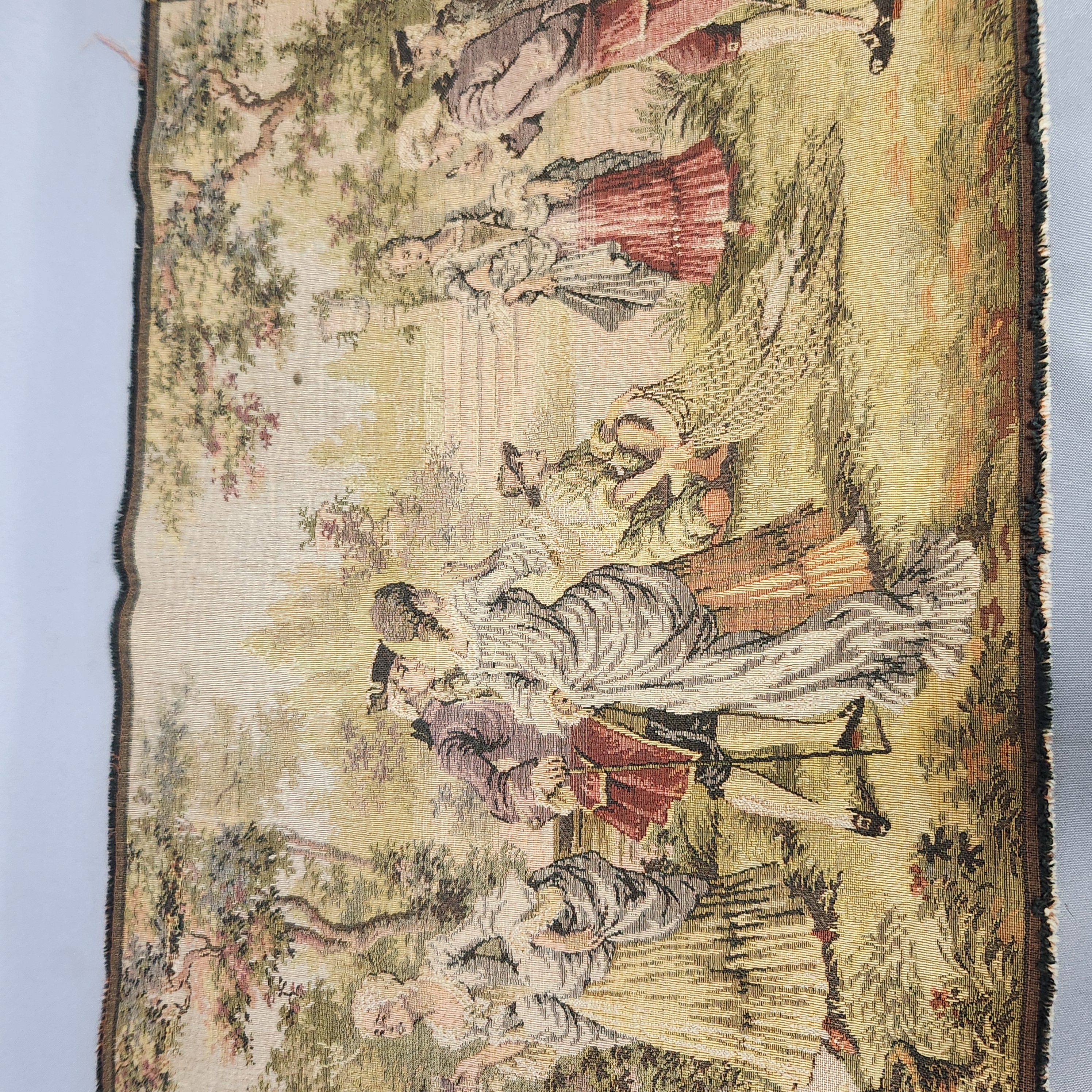 Woven Pastoral Fete Champetre Tapestry