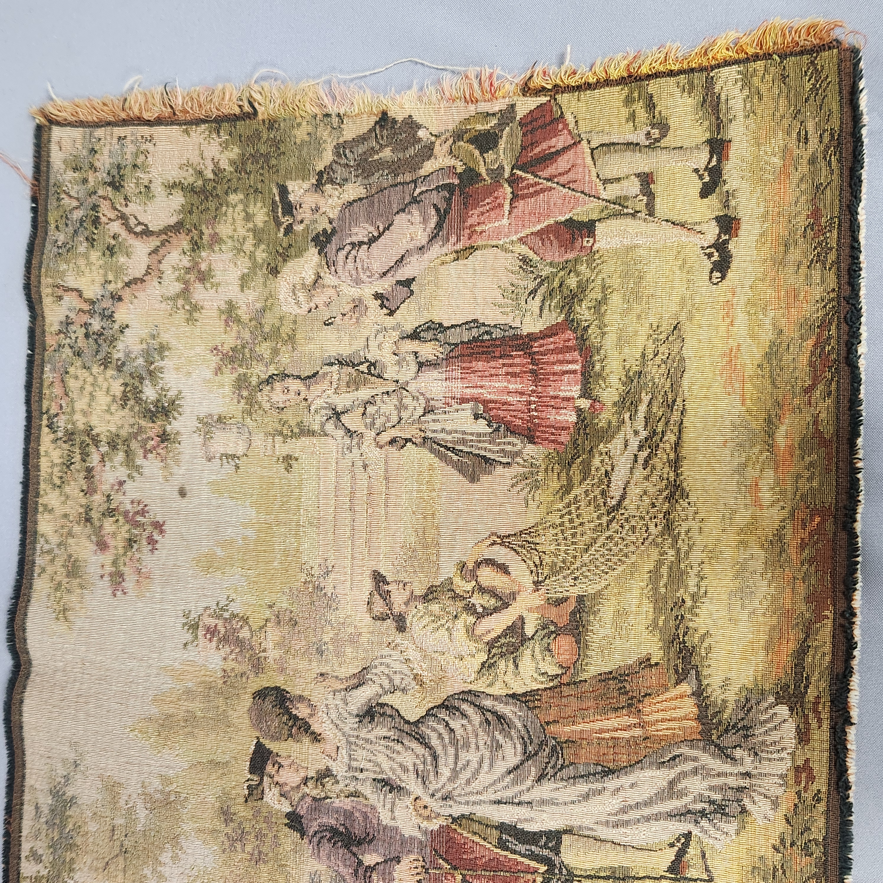 Woven Pastoral Fete Champetre Tapestry