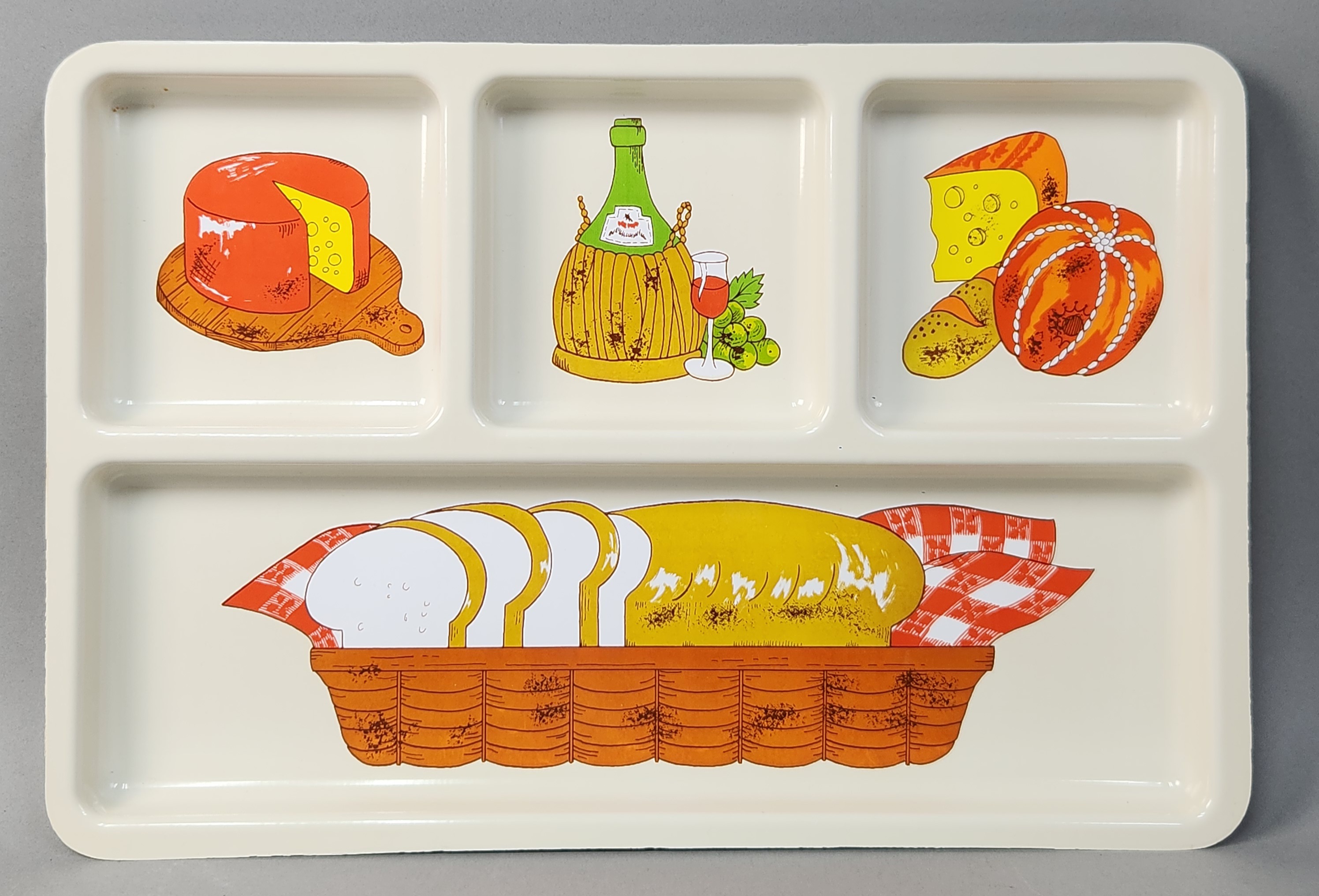 Divided Melamine Serving Tray