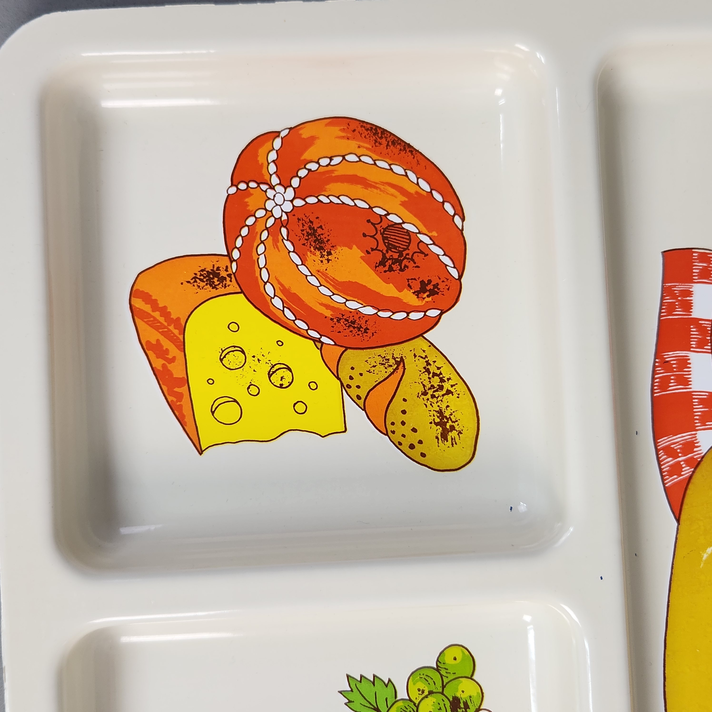 Divided Melamine Serving Tray