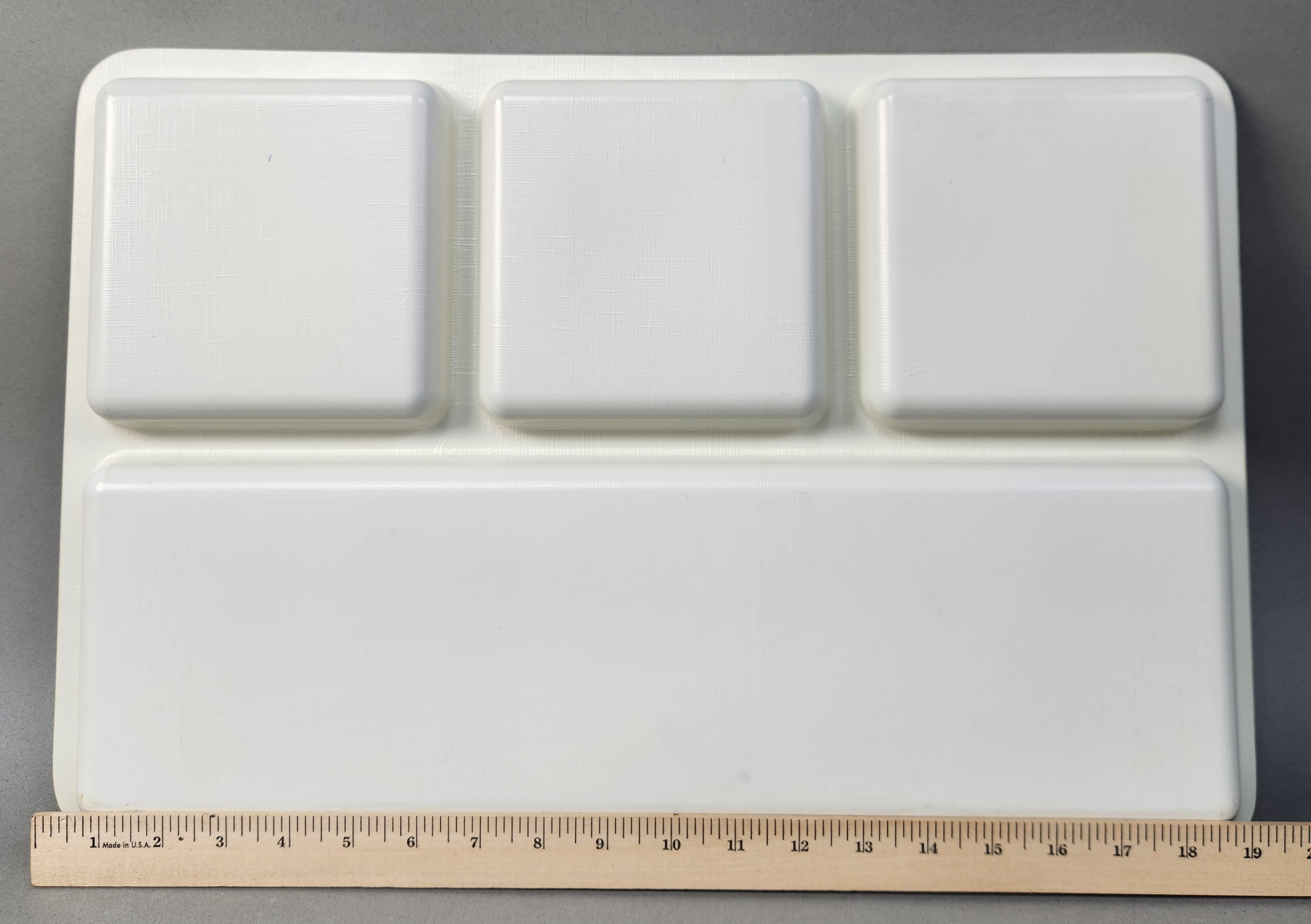 Divided Melamine Serving Tray