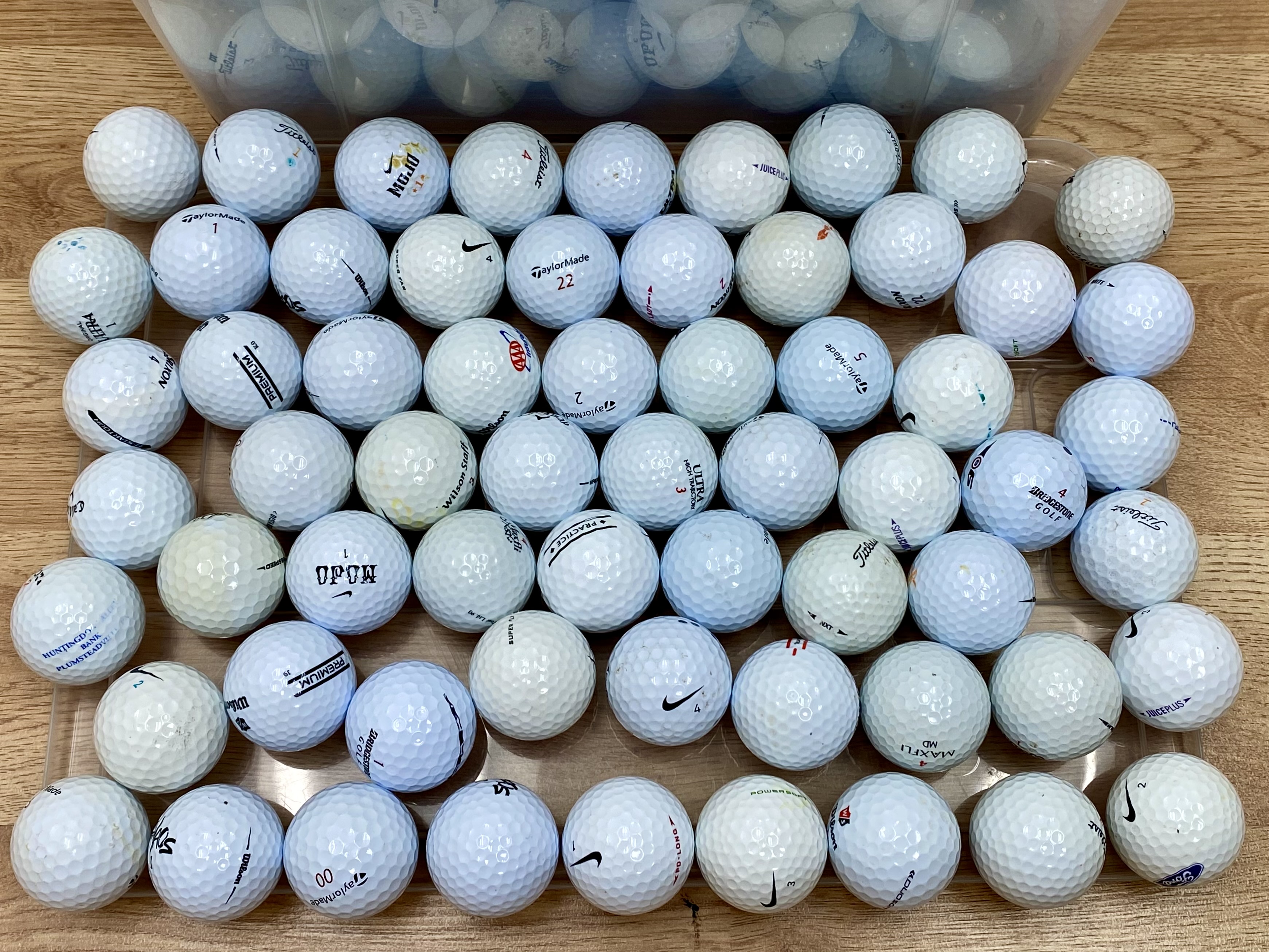 Assorted Used Golf Balls