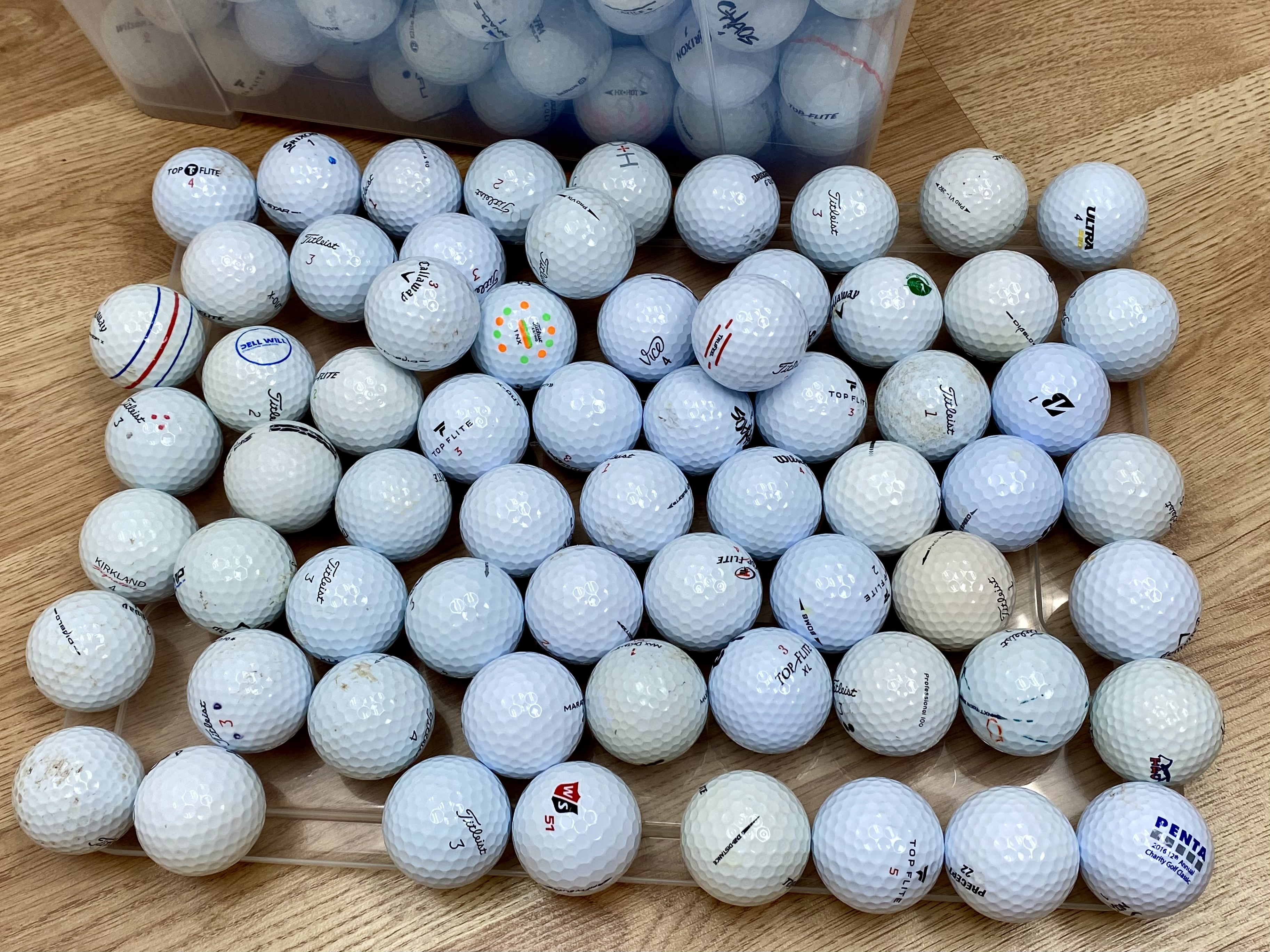 Assorted Used Golf Balls