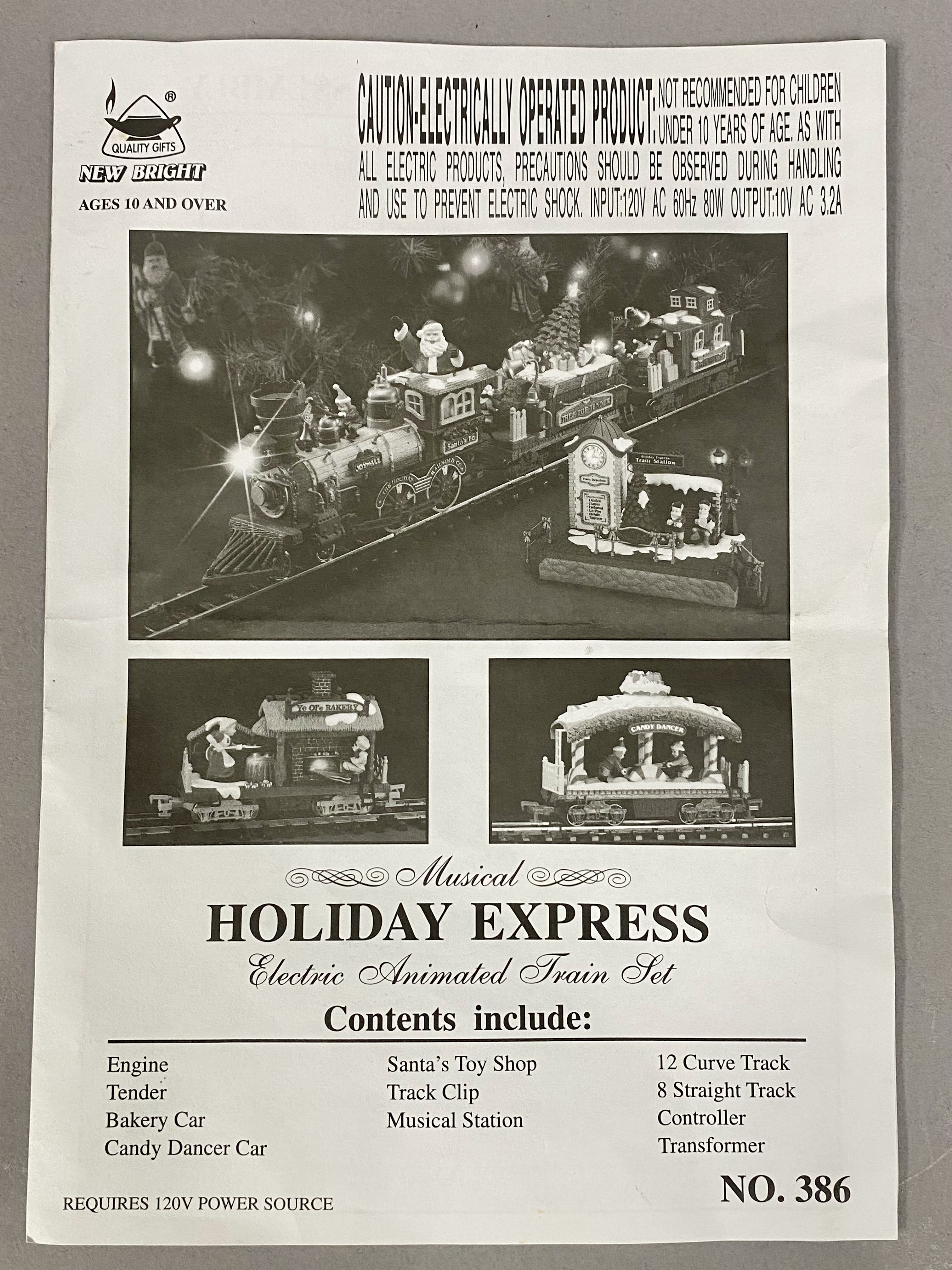 Holiday Express Electric Animated Train Set