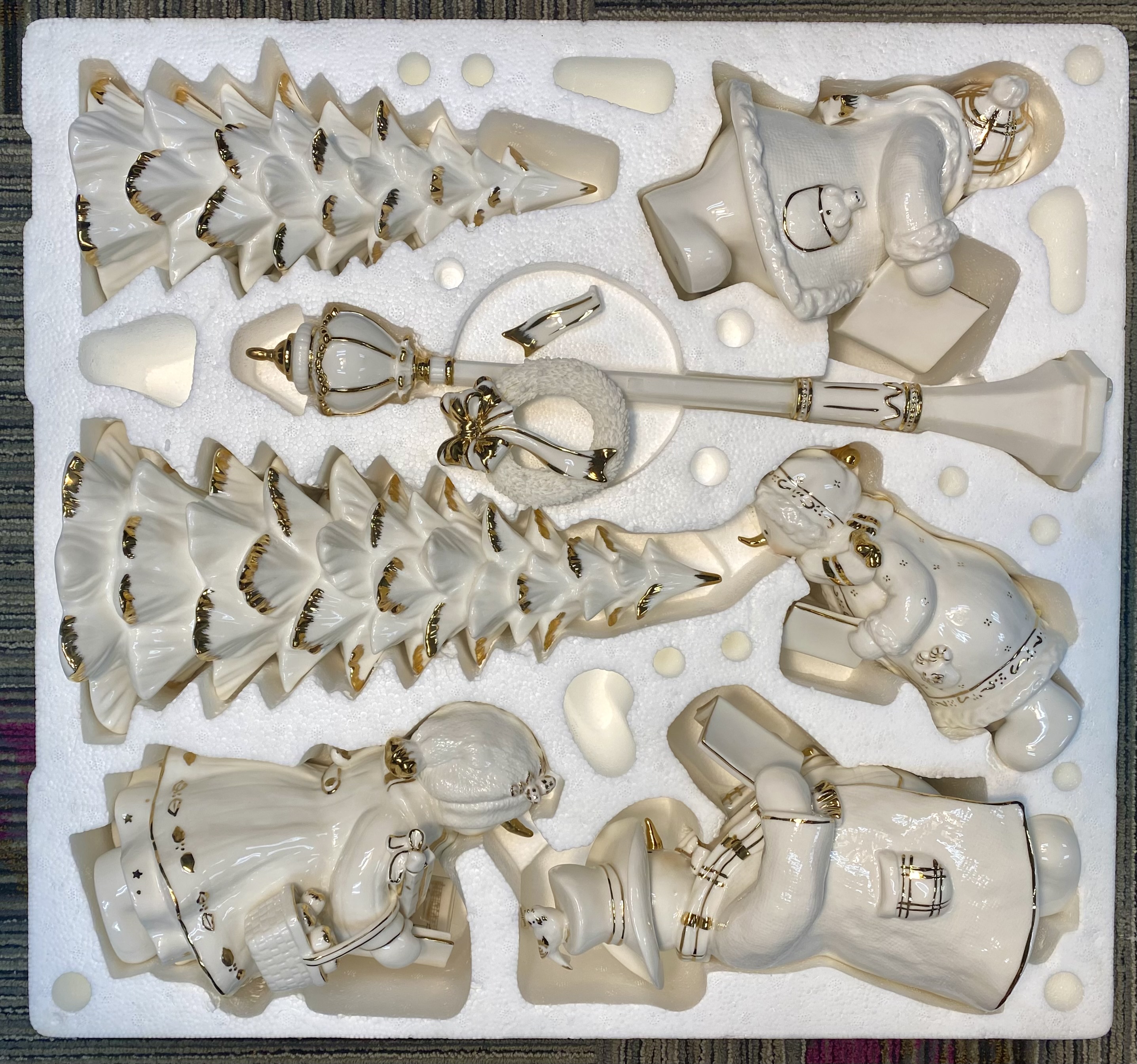 Porcelain Snowman Choir Set