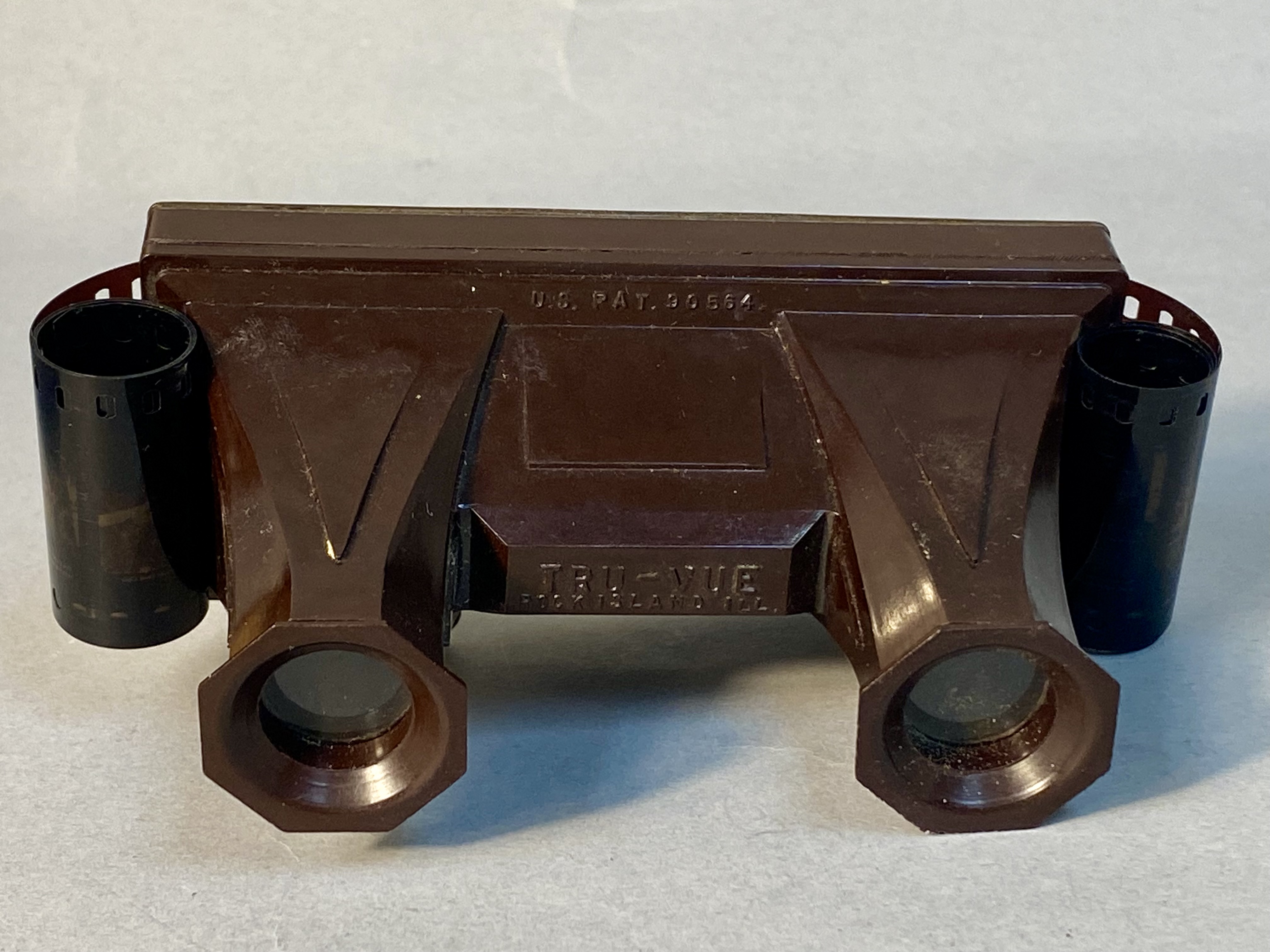 Tru-Vue Bakelite Stereoscopic Filmstrip Viewer & Filmstrips