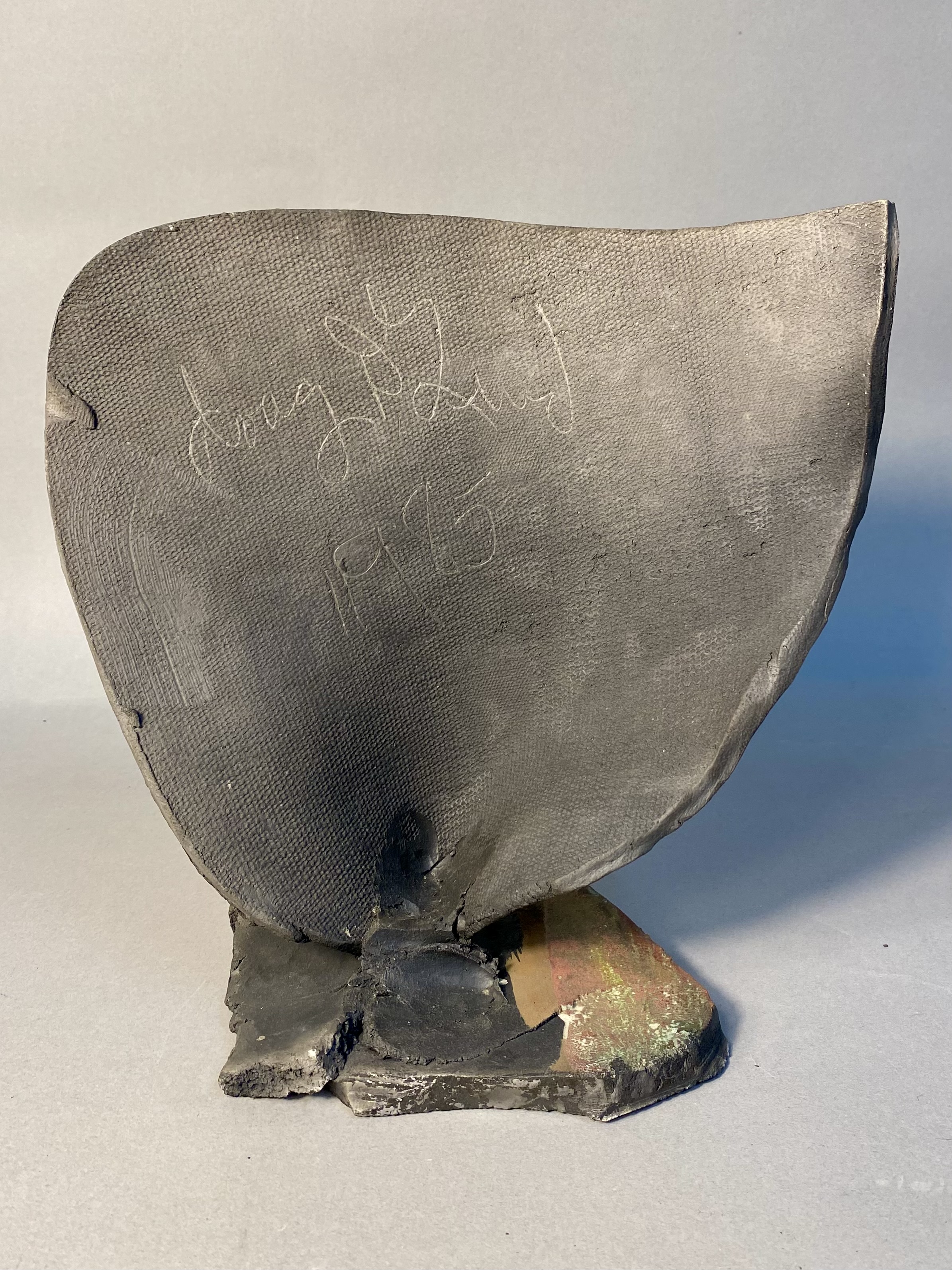 Doug DeLind Raku Studio Pottery Owl Sculpture