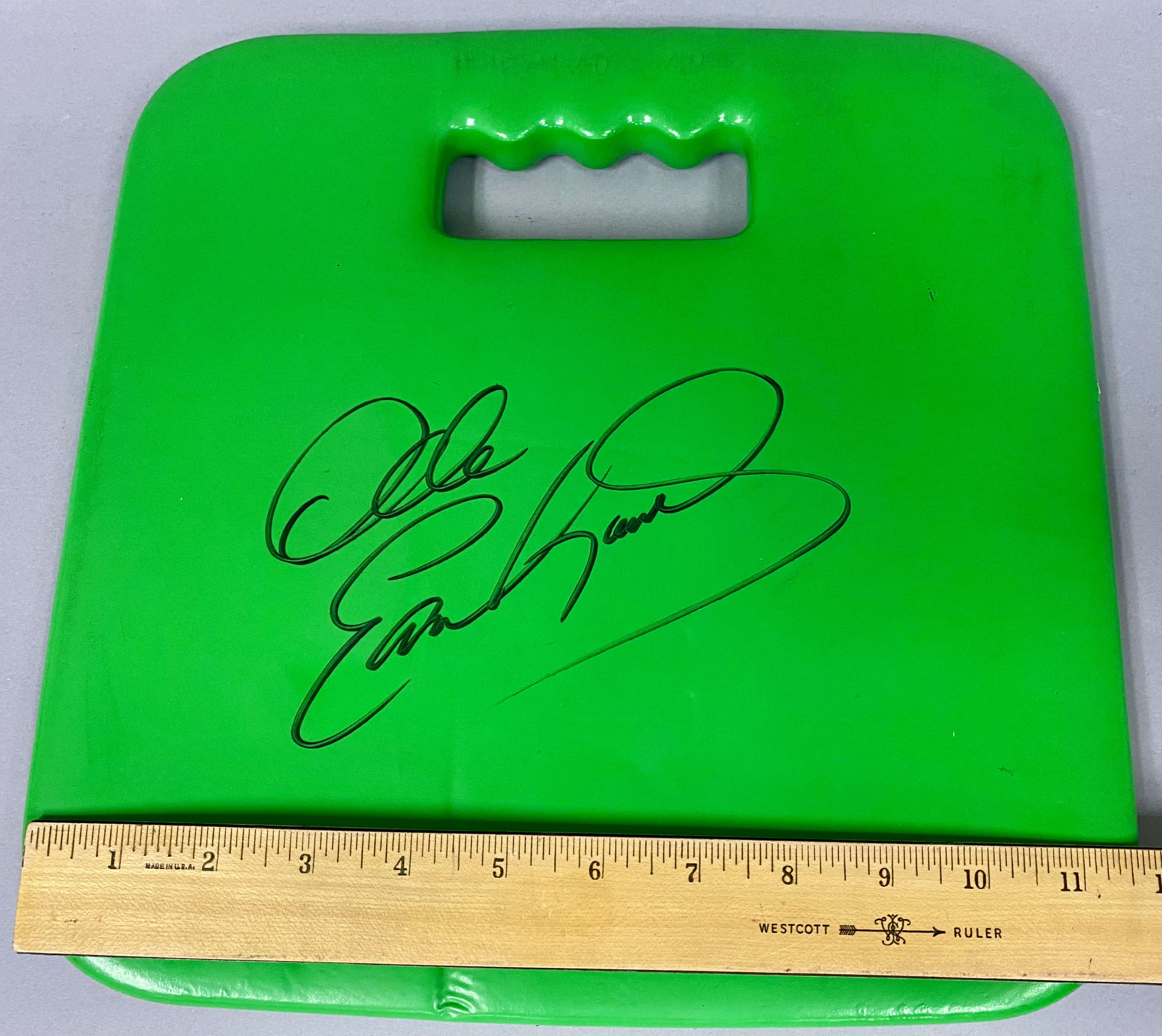 Autographed Dale Earnhardt Sr. Stadium Seat Cushion