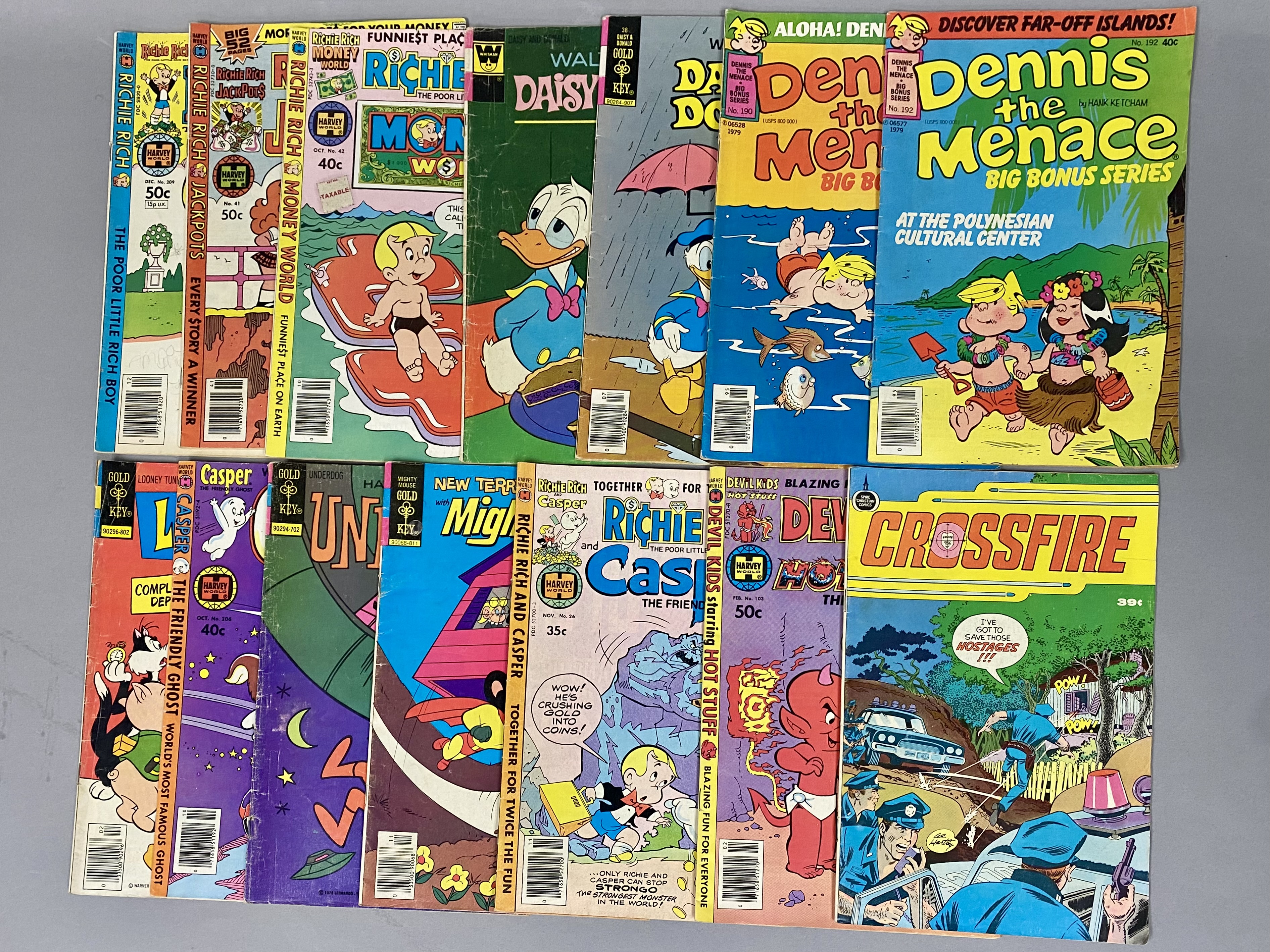 14 Vintage Children's Comic Books