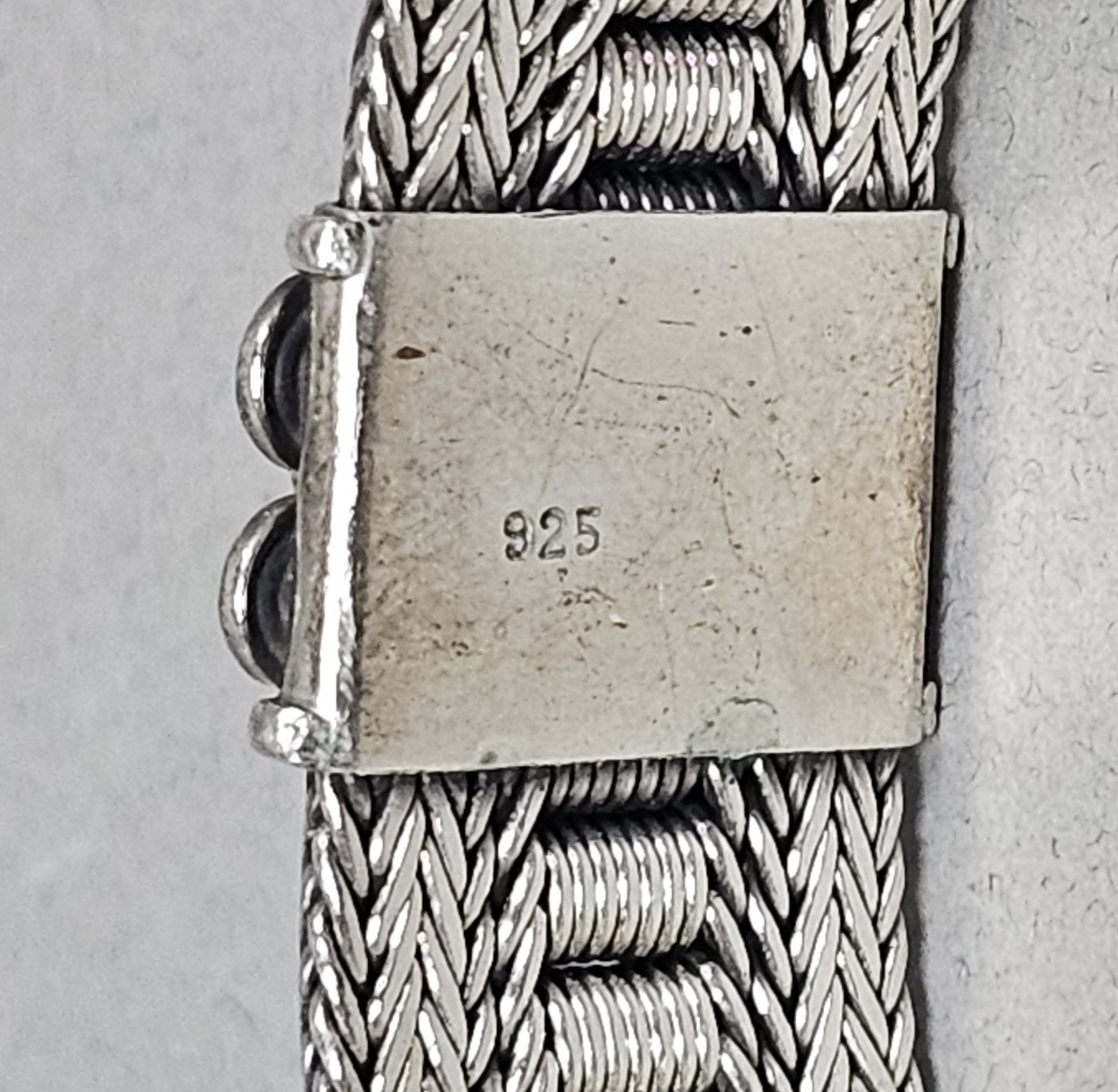 Sterling Silver Floral Repousse Bracelet 52.3 Grams