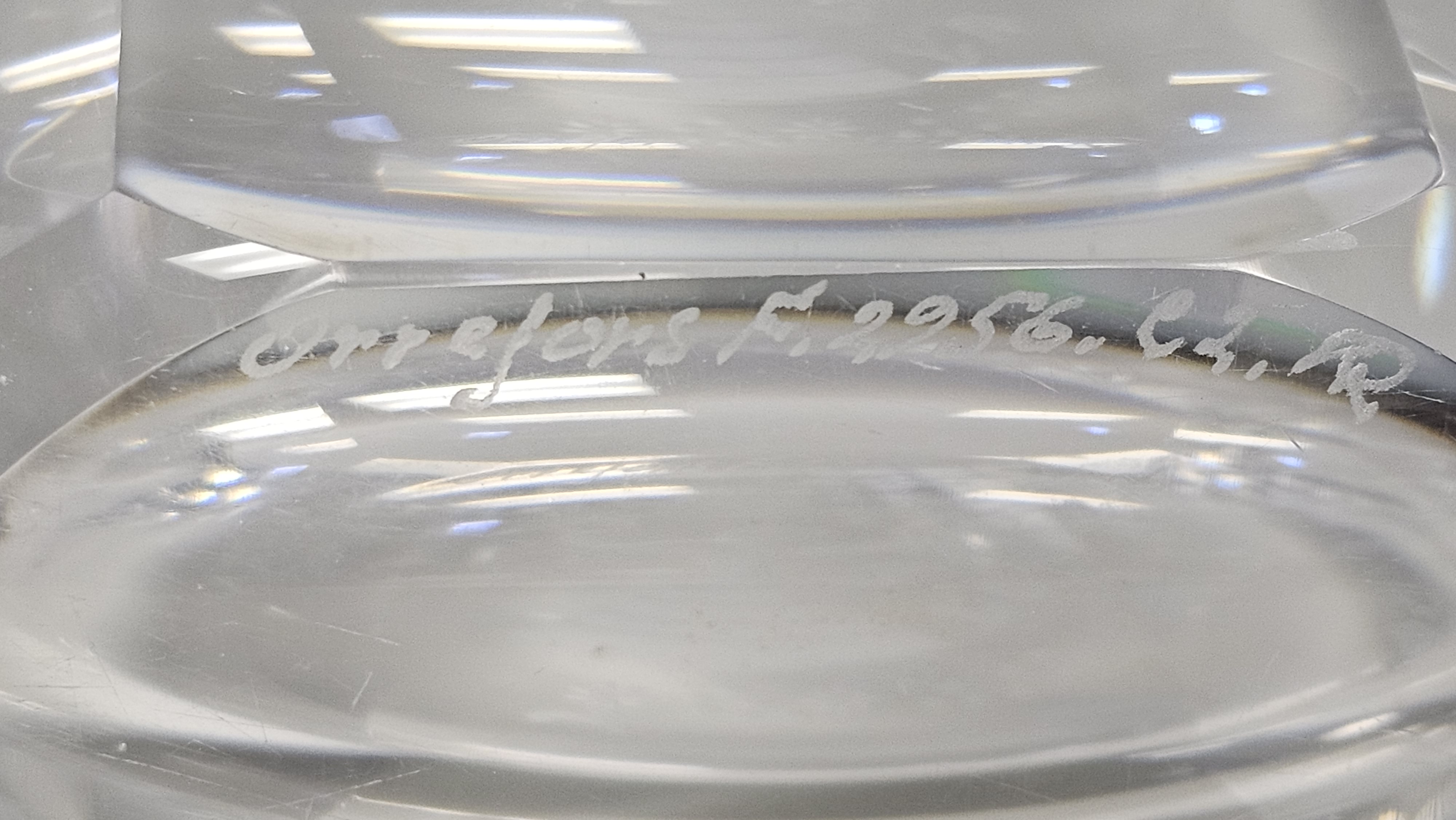 Orrefors Nils Landberg Engraved Crystal Vase