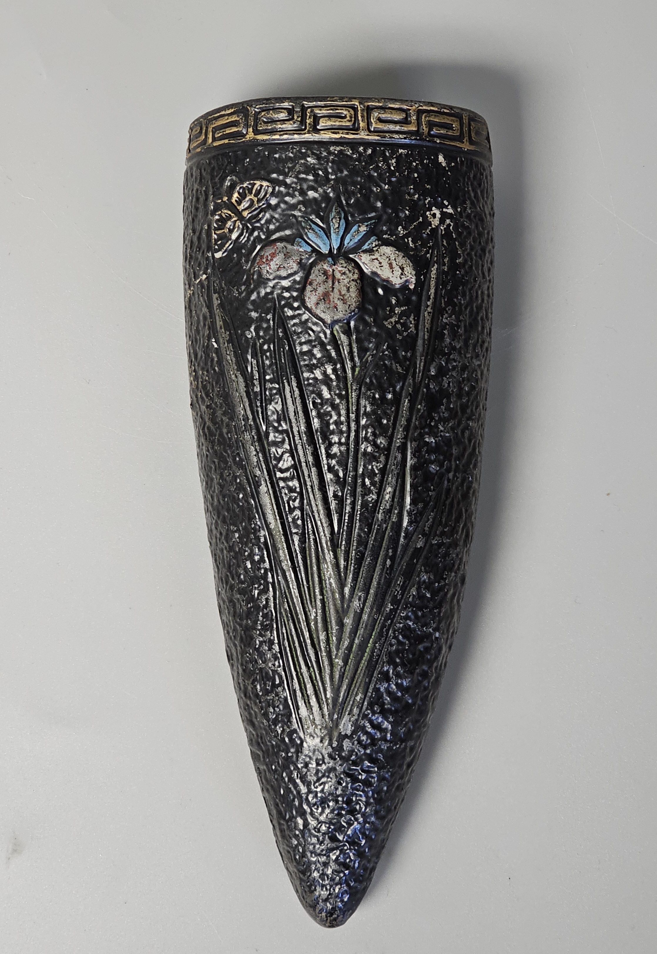 Vintage Japanese Pottery Wall Pocket