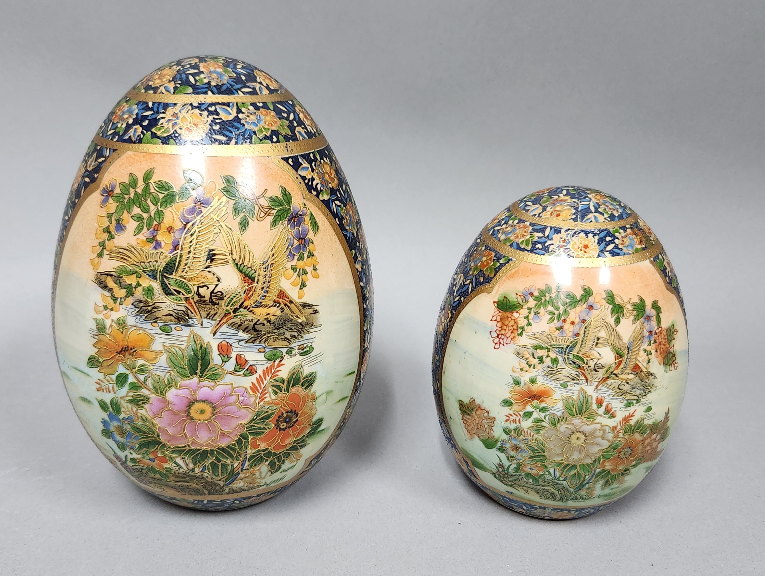Japanese Satsuma Style Ceramic Eggs