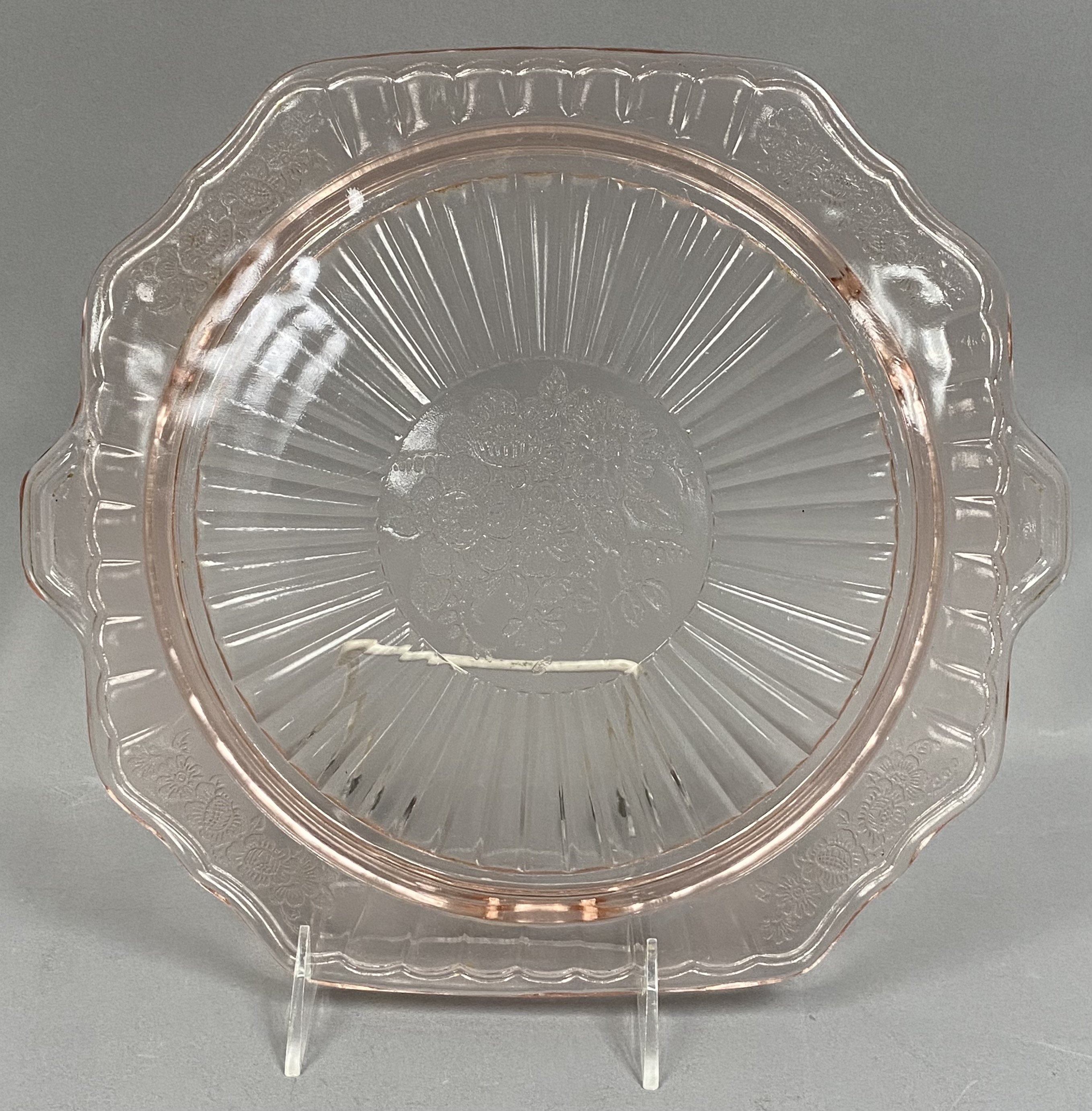 Pink Depression Glass Mayfair Pattern