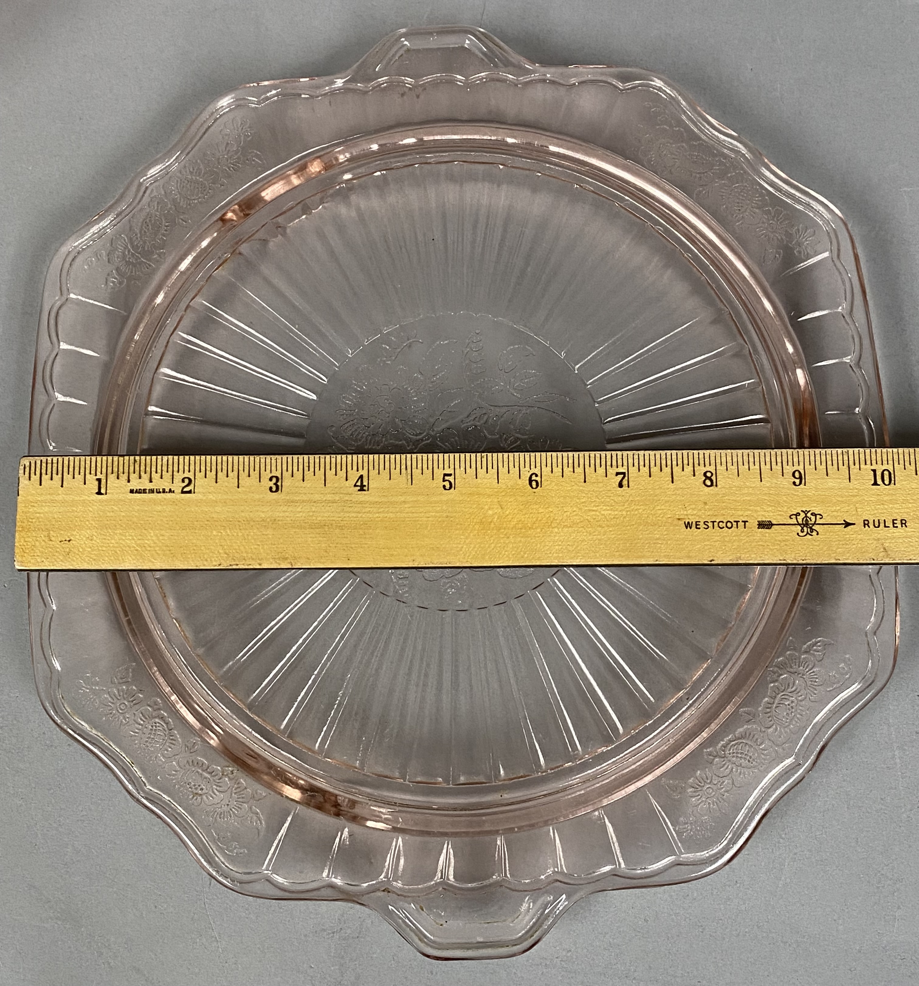 Pink Depression Glass Mayfair Pattern
