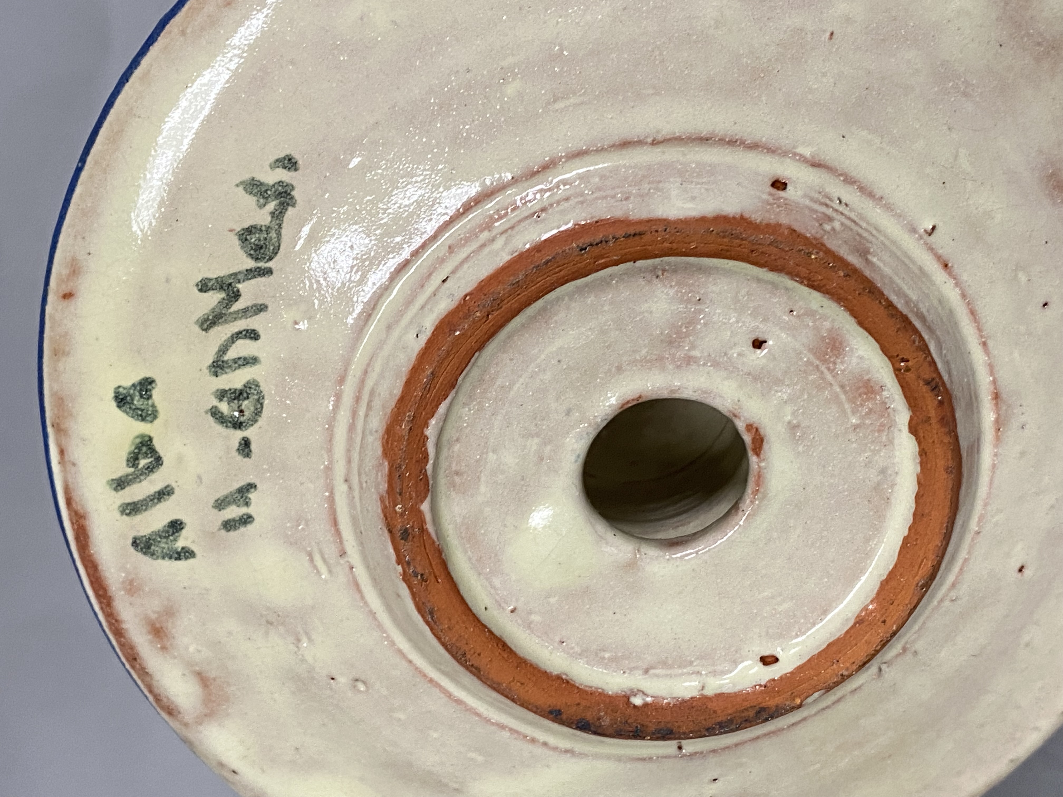 Mexican Alba Hand-Painted Pottery Calla Lily
