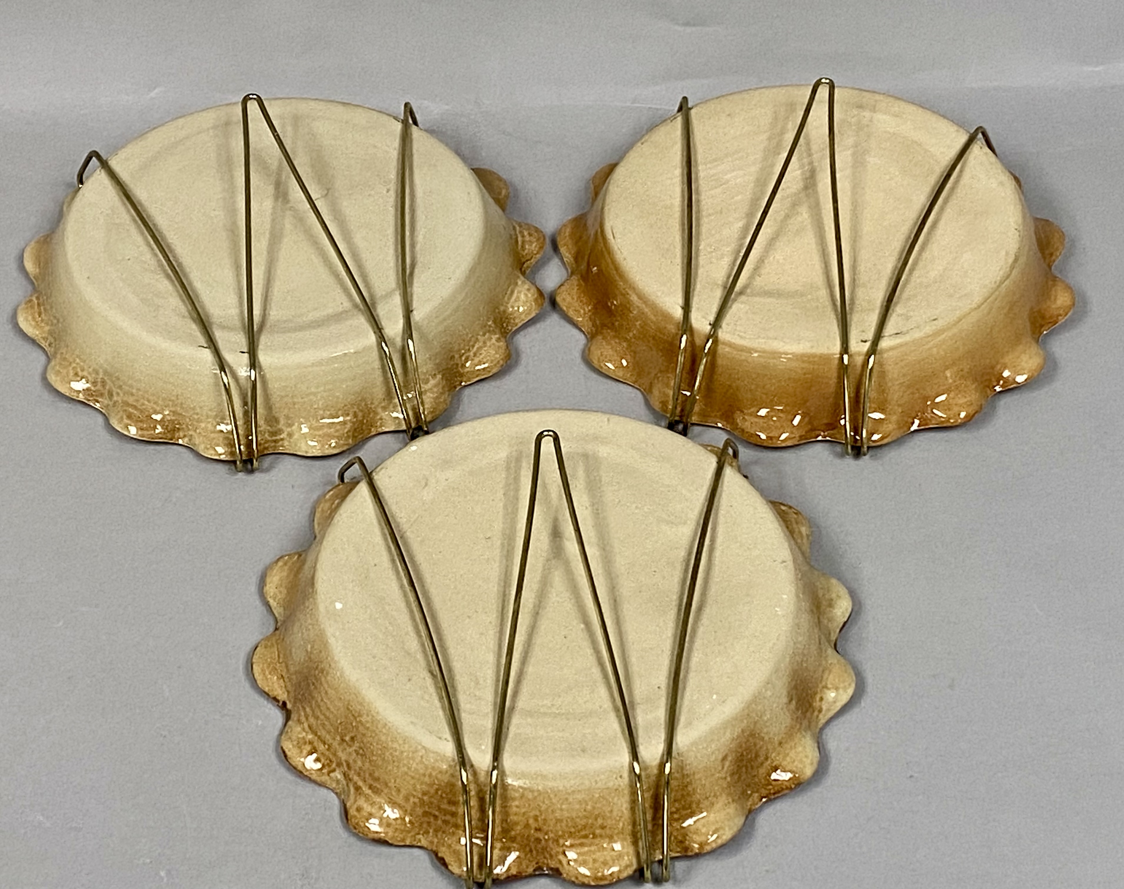 3 Rural Americana Folk Art Plates, 1982