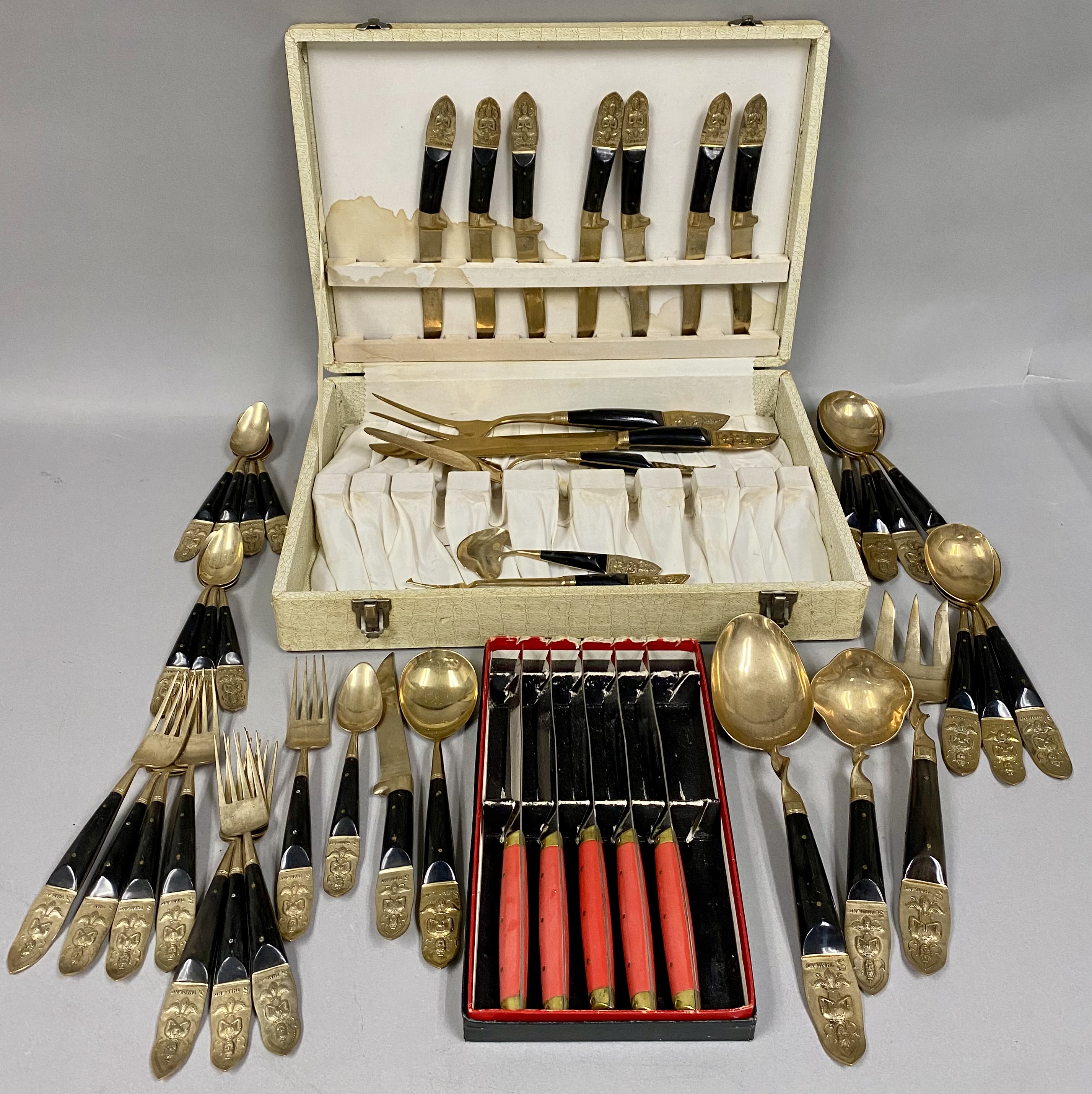 Thai Bronze Flatware & Styson Stainless Steel Knives