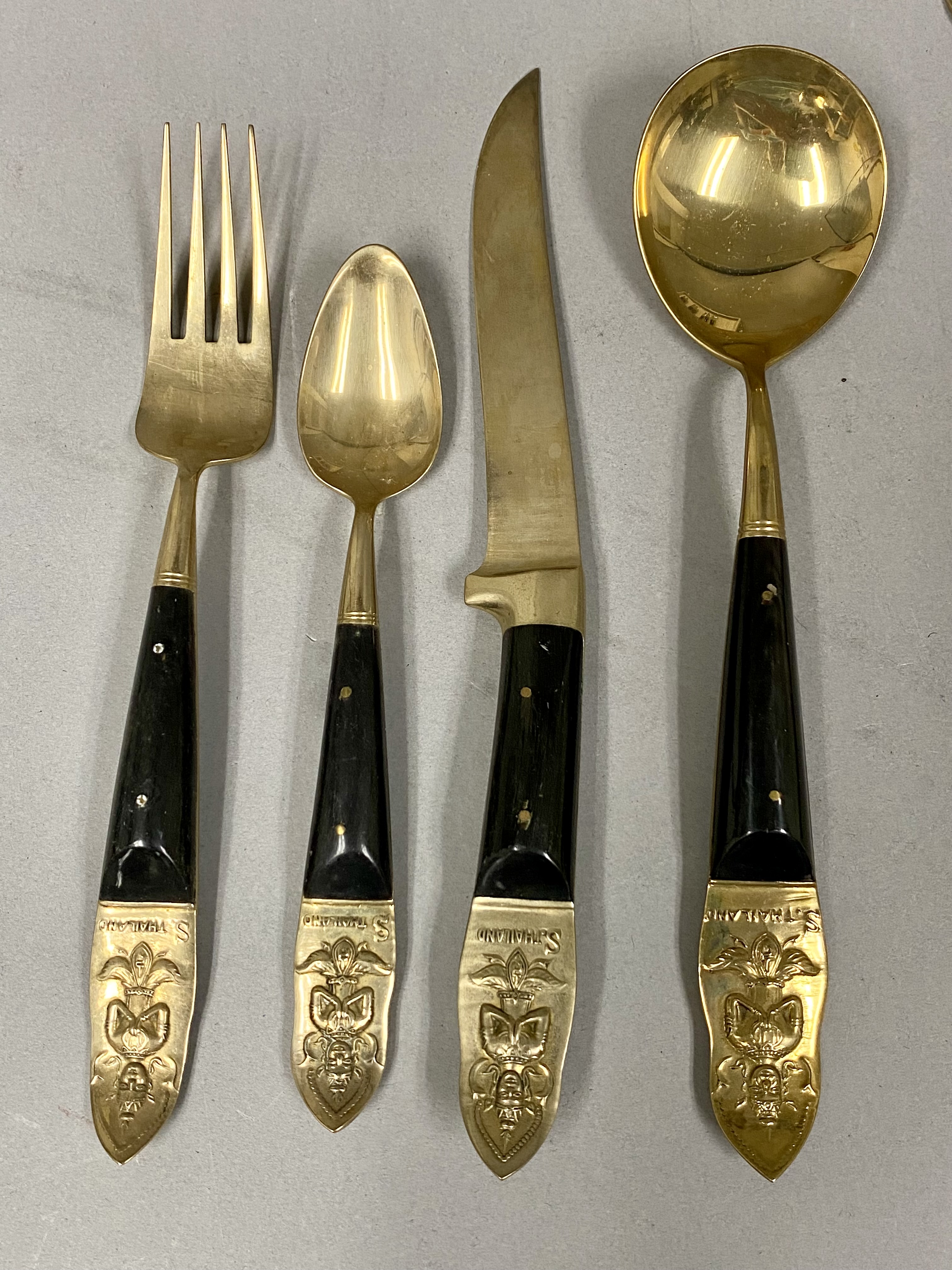 Thai Bronze Flatware & Styson Stainless Steel Knives