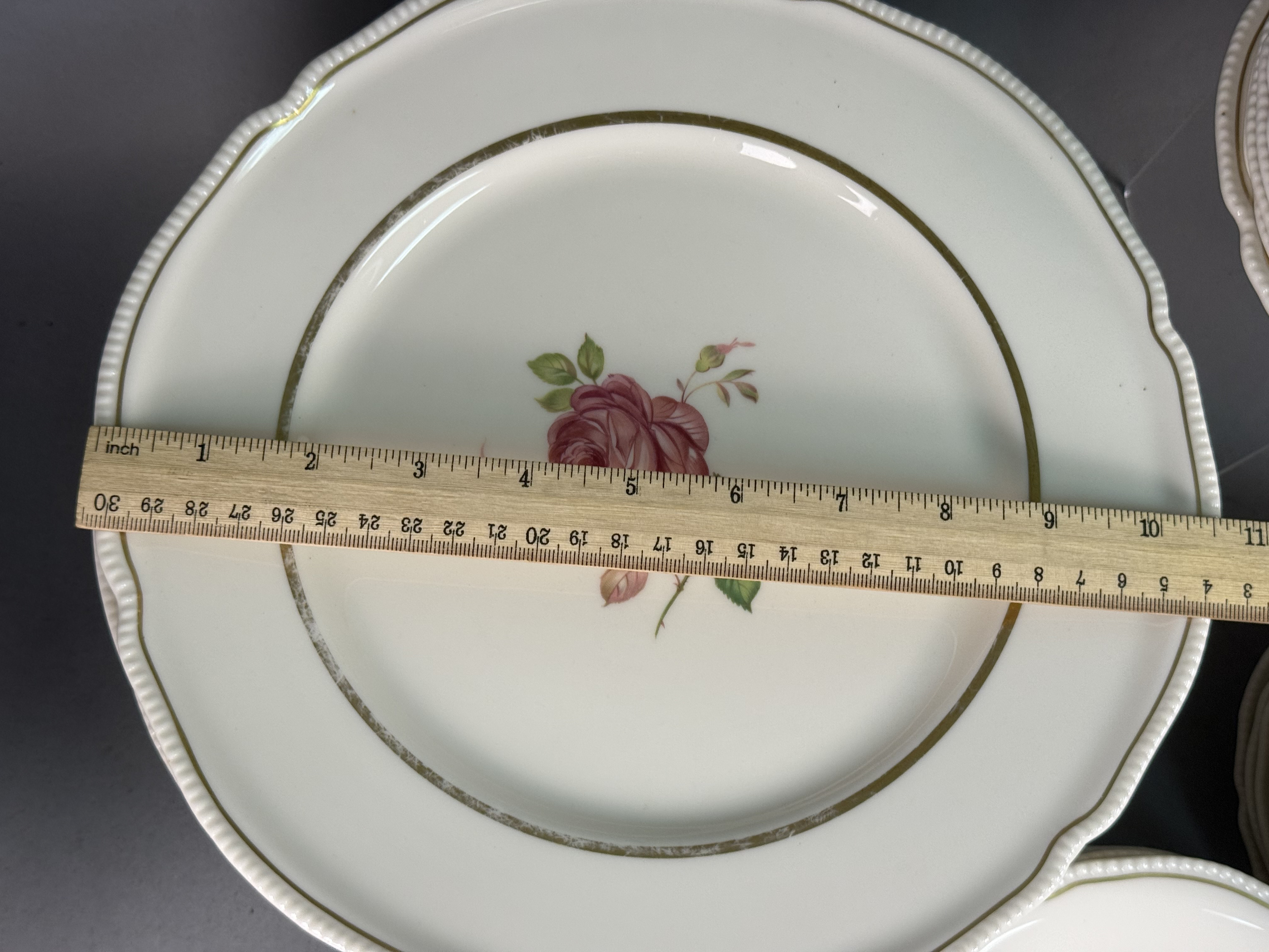 Large Collection of Gilt and Rose Porcelain China