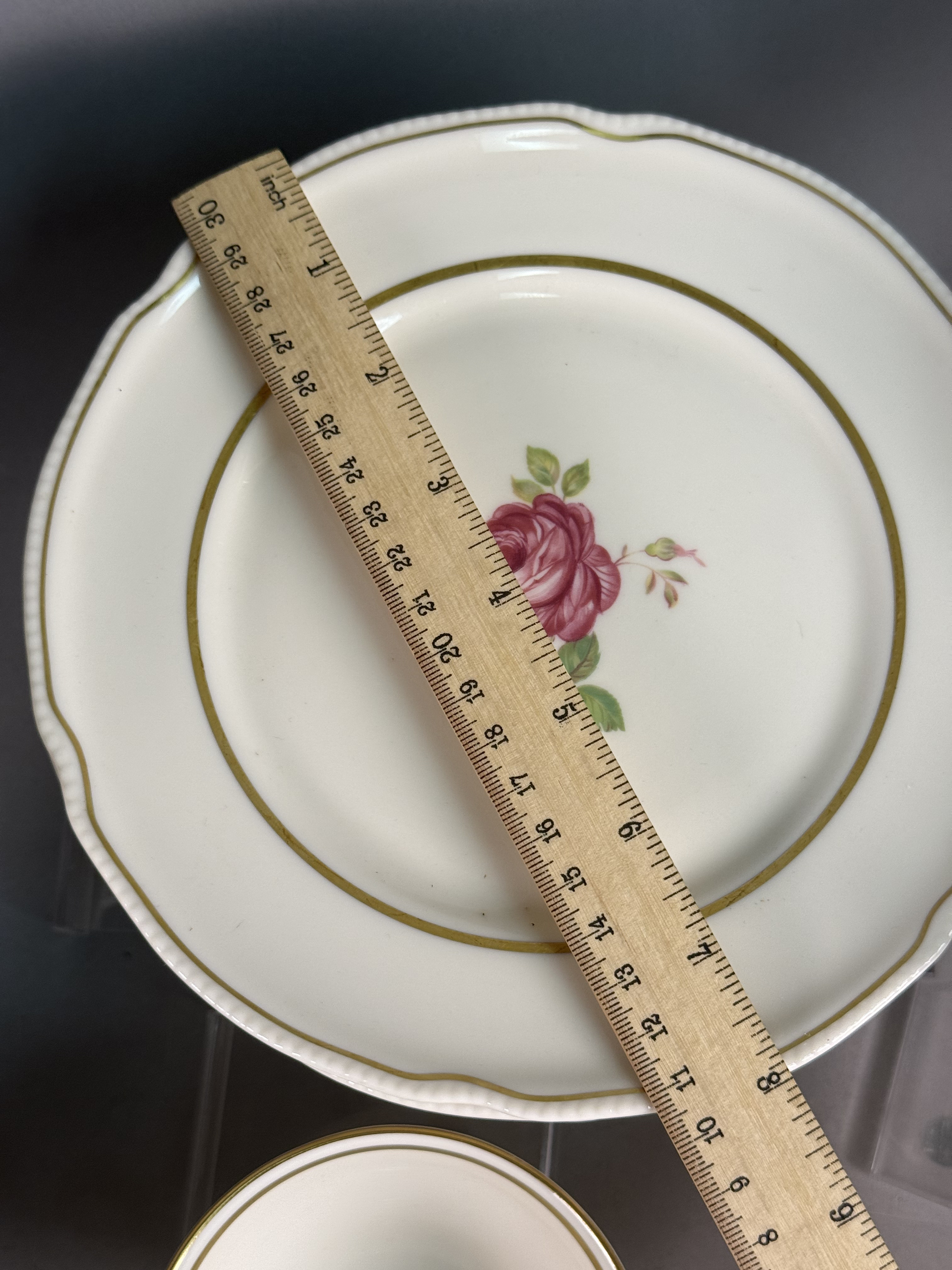 Large Collection of Gilt and Rose Porcelain China