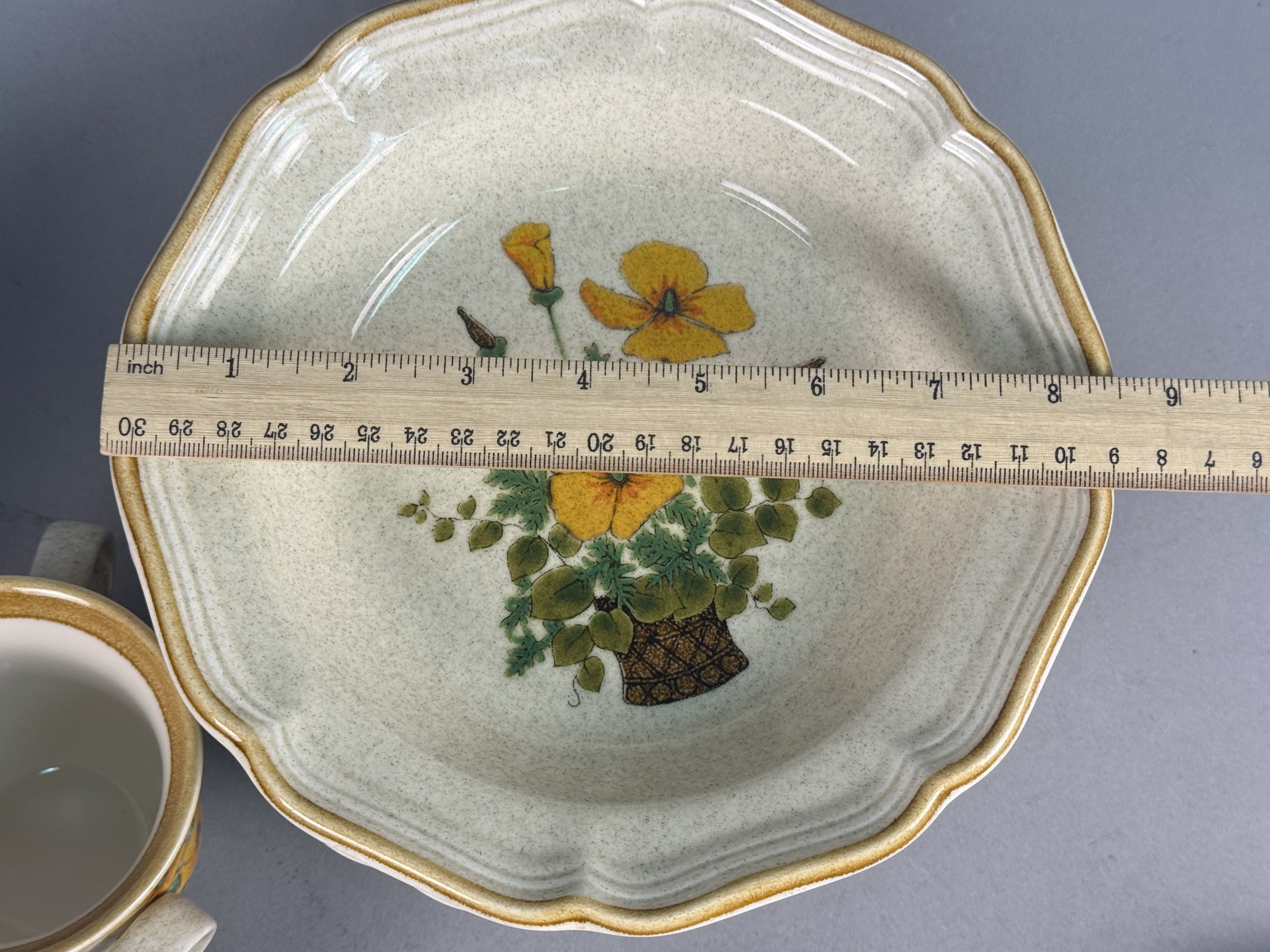 Mikasa Garden Club Petunias Stoneware Dinnerware