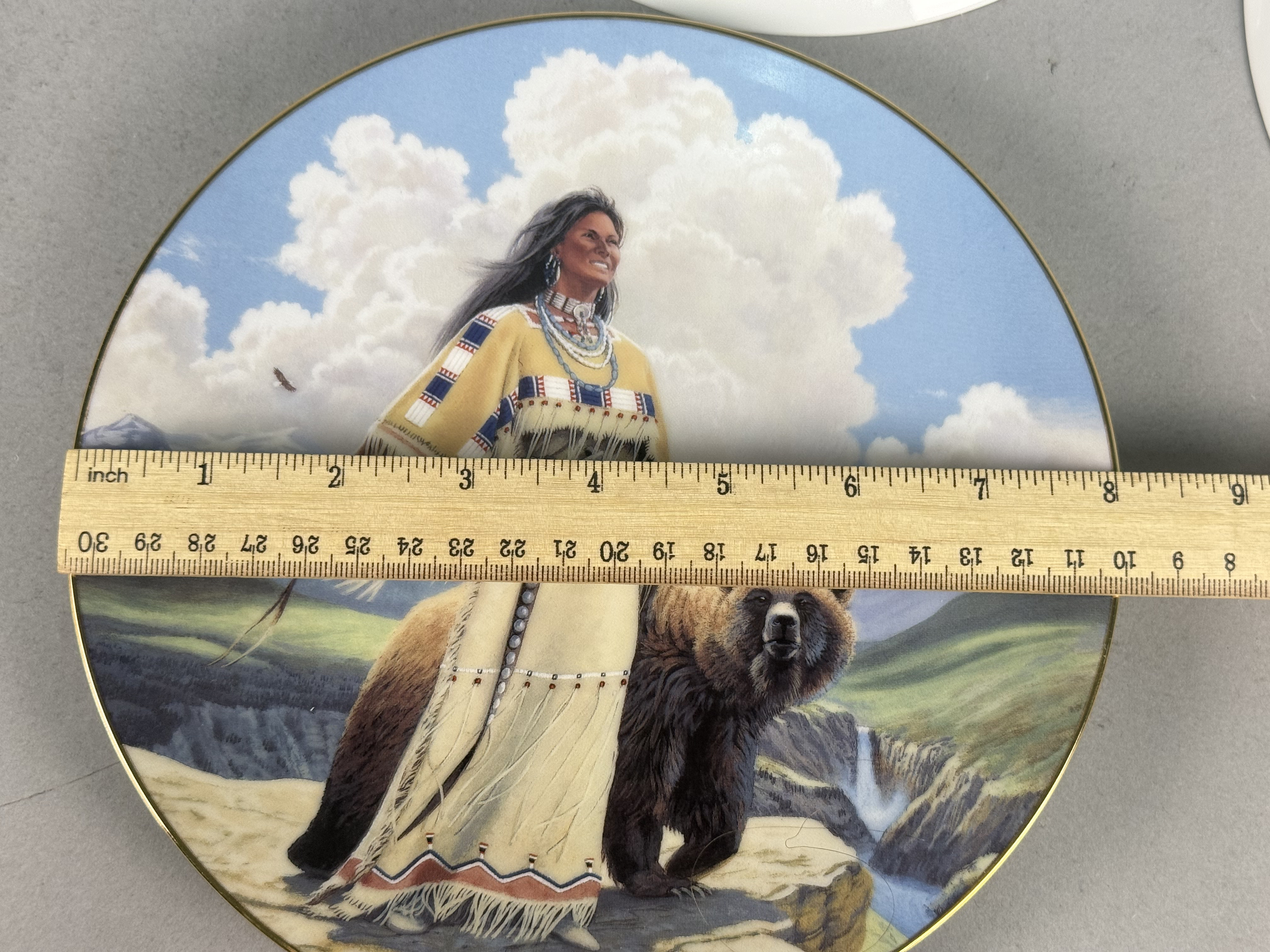 7 Native American Themed Plates by Franklin Mint & Hamilton