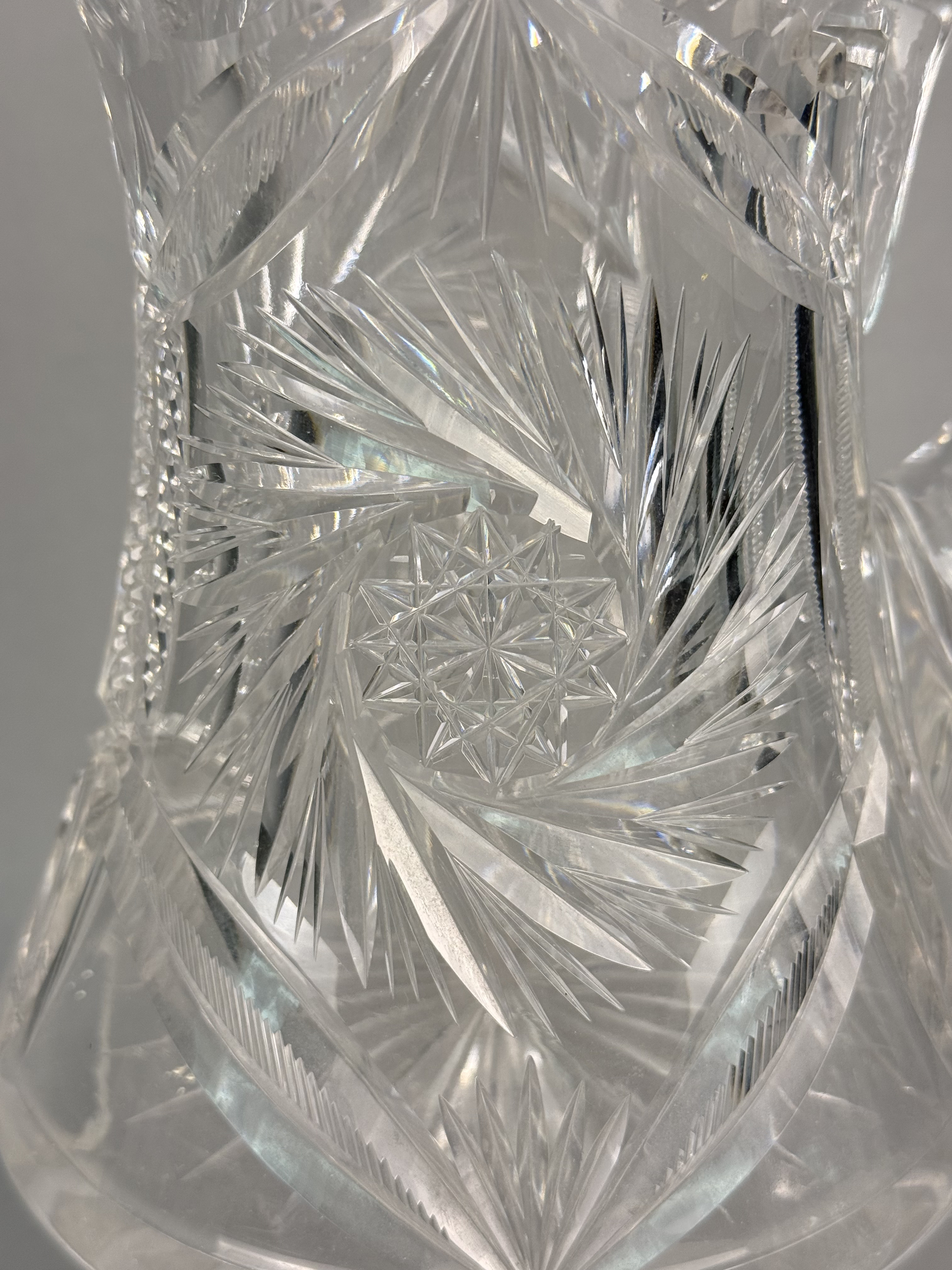 Four American Cut Glass Pitcher and Tumblers
