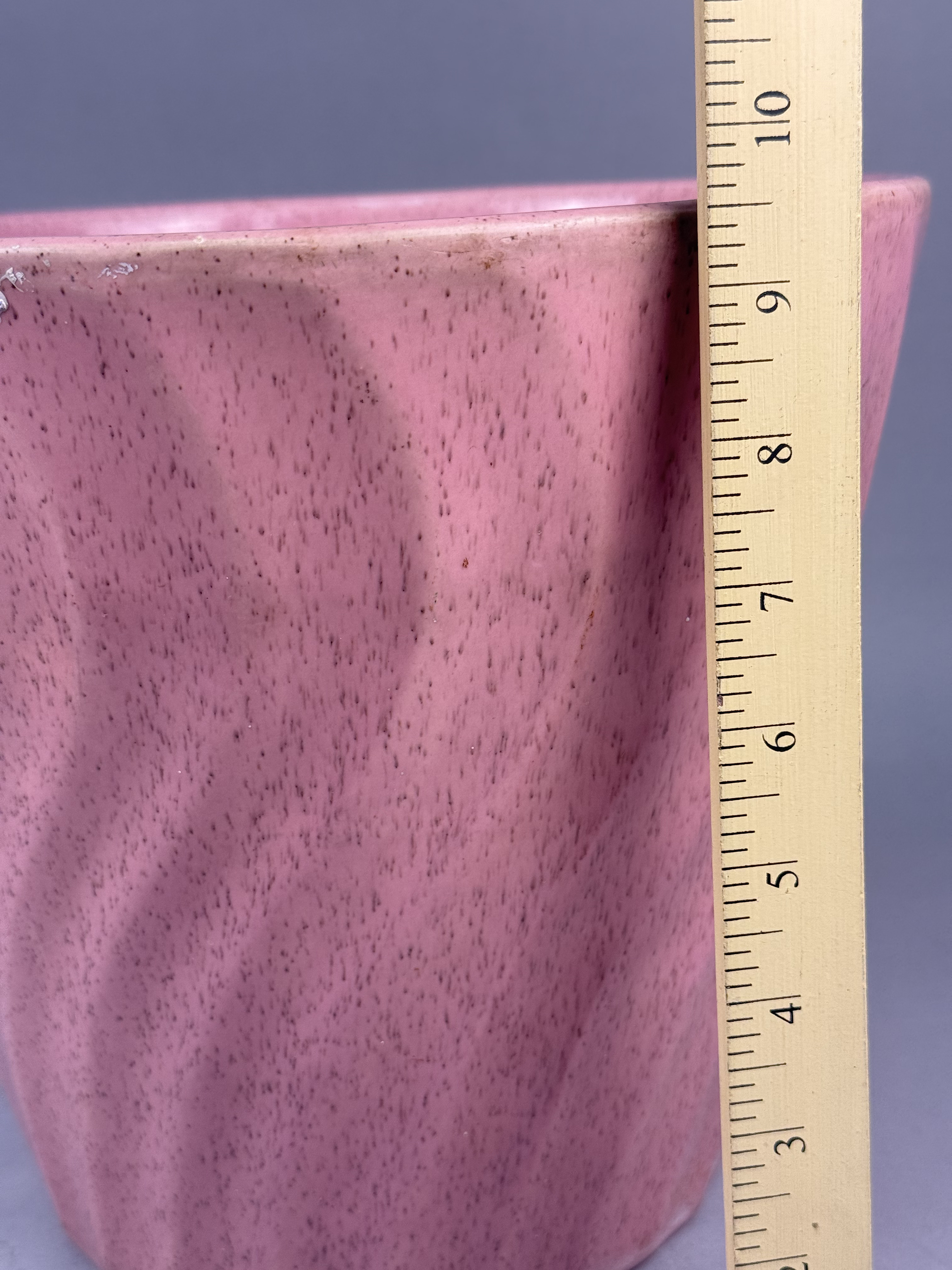 Haeger Potteries Speckled Pink Ceramic Planter