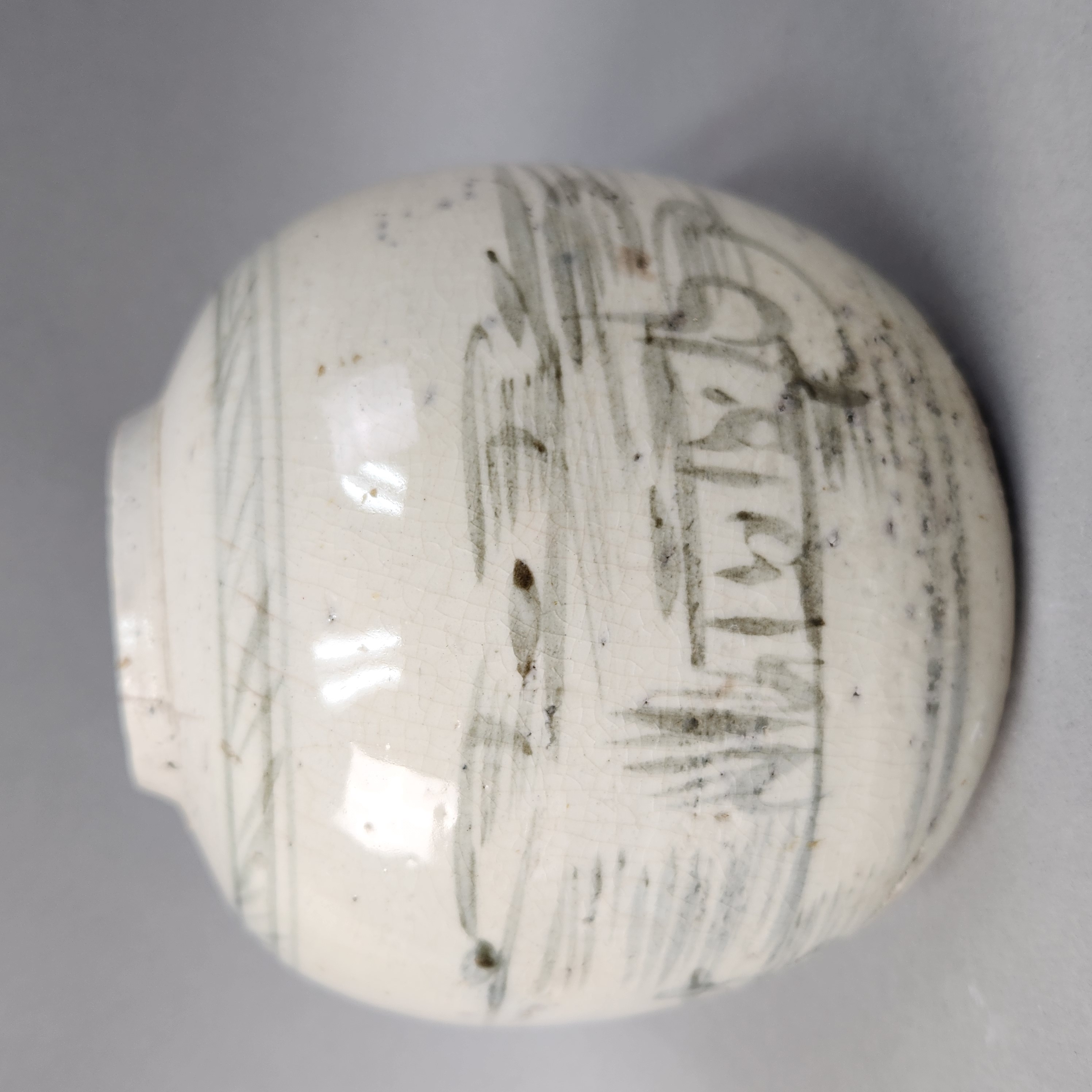 Blue Spongeware Ceramics & Hand-Painted Jar
