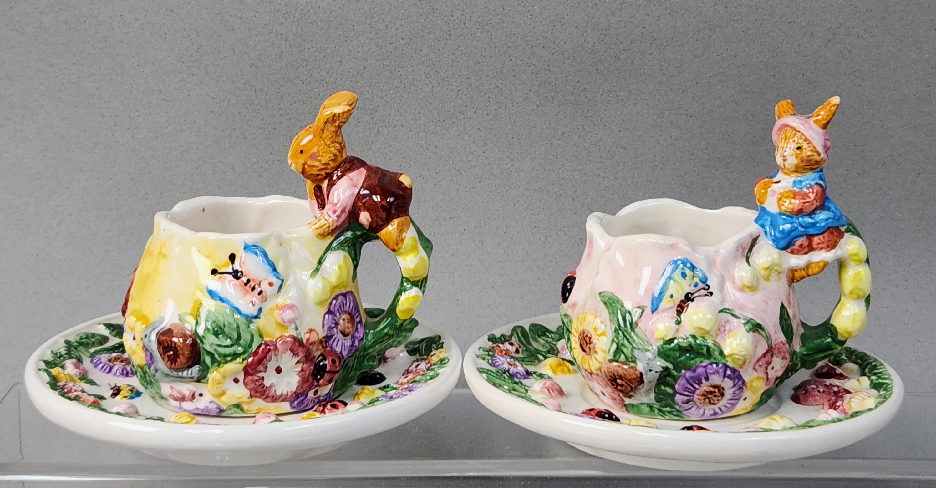 Mercuries Ceramic Rabbit Garden Tea Set