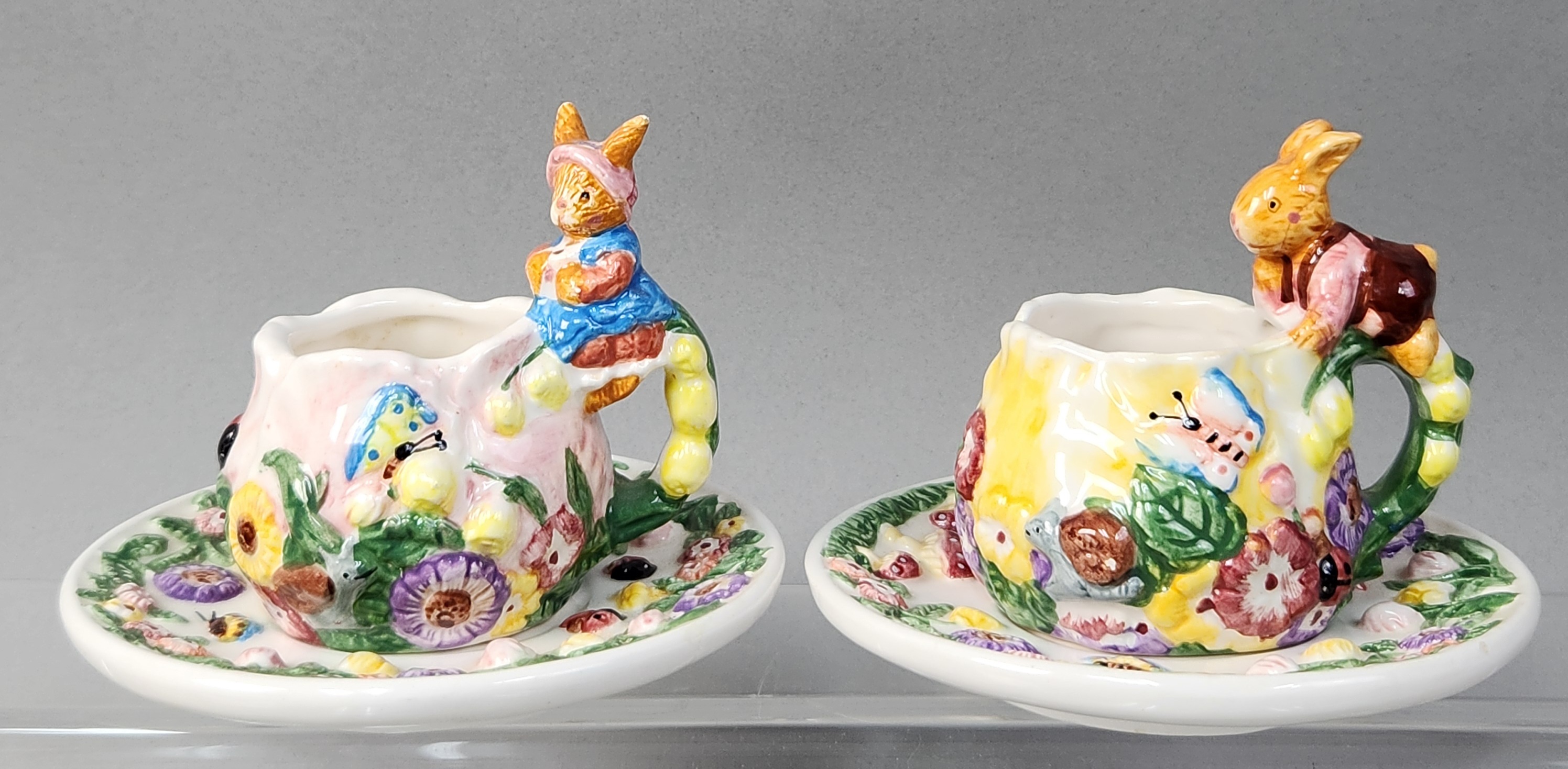 Mercuries Ceramic Rabbit Garden Tea Set