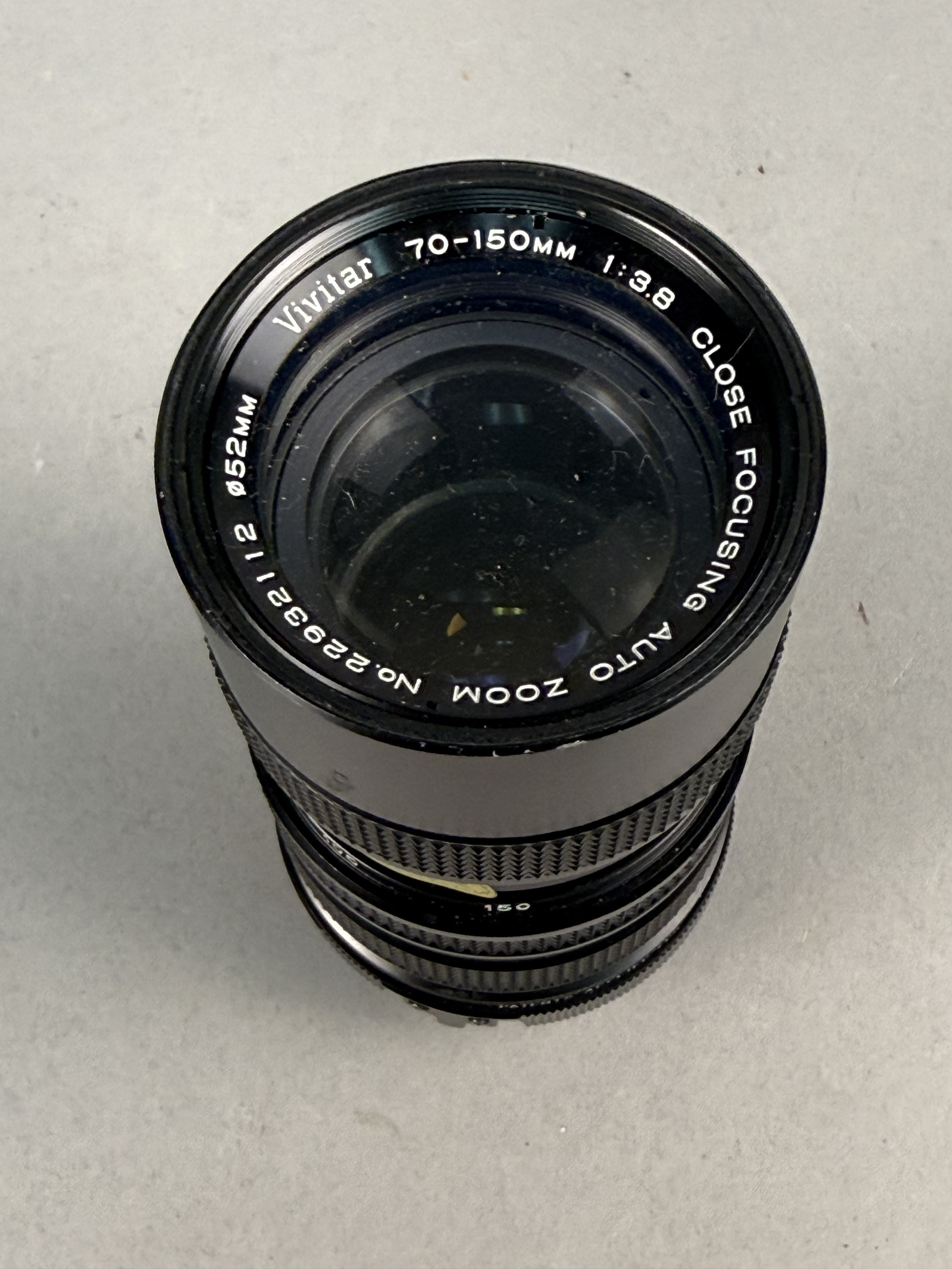Vivitar 70-150mm f/3.8 Auto Zoom Lens for Minolta Mount